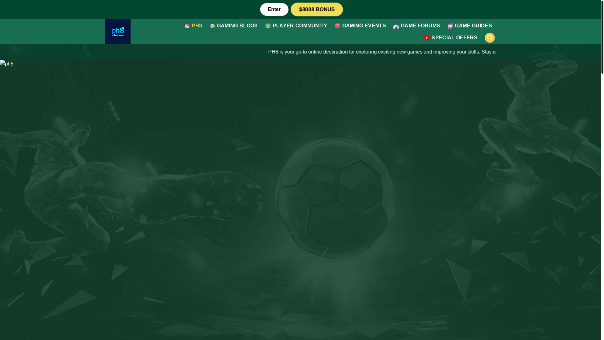 website screenshot of https://ph8game.com/