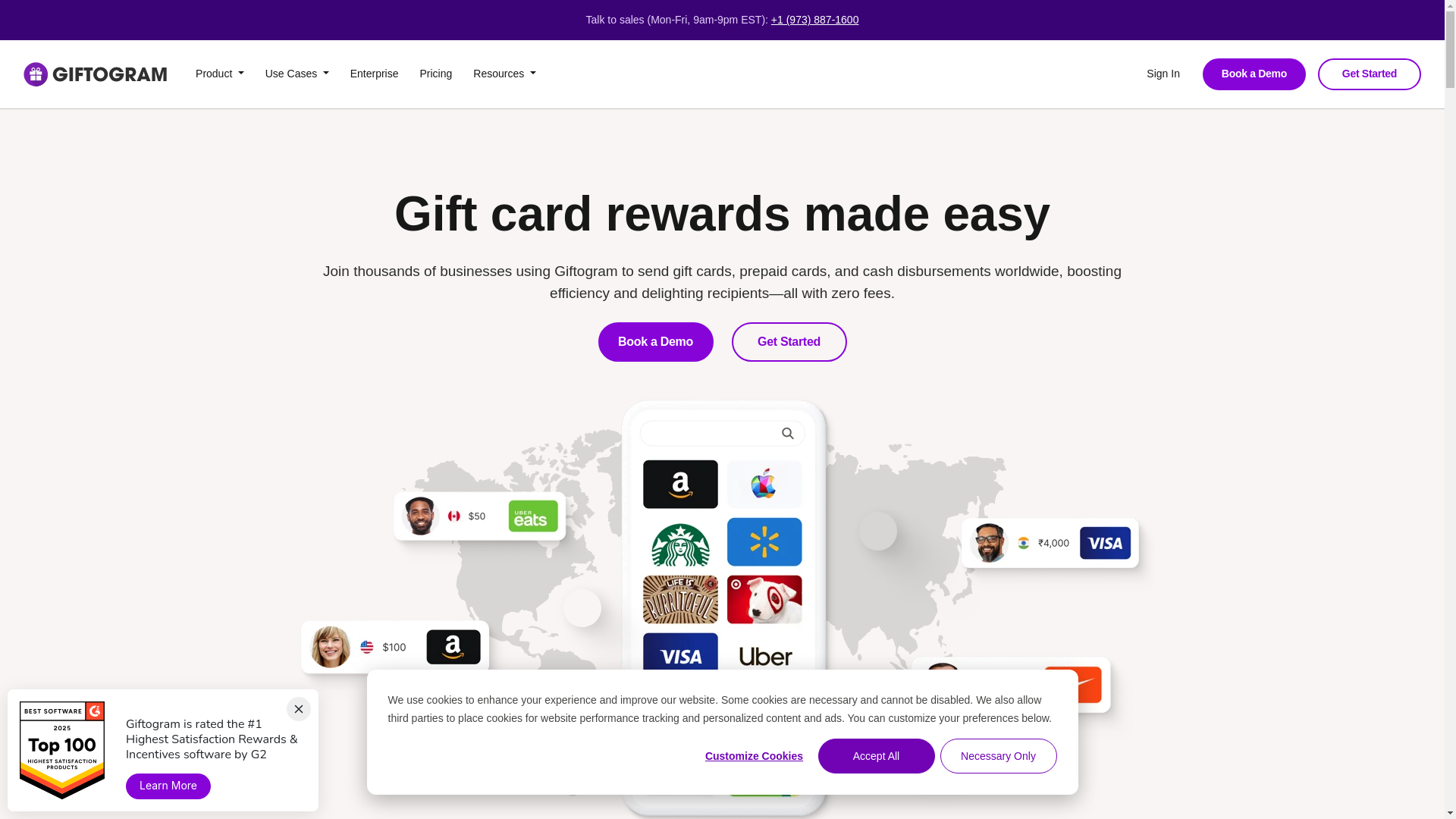 website screenshot of https://gogiftogram.com/