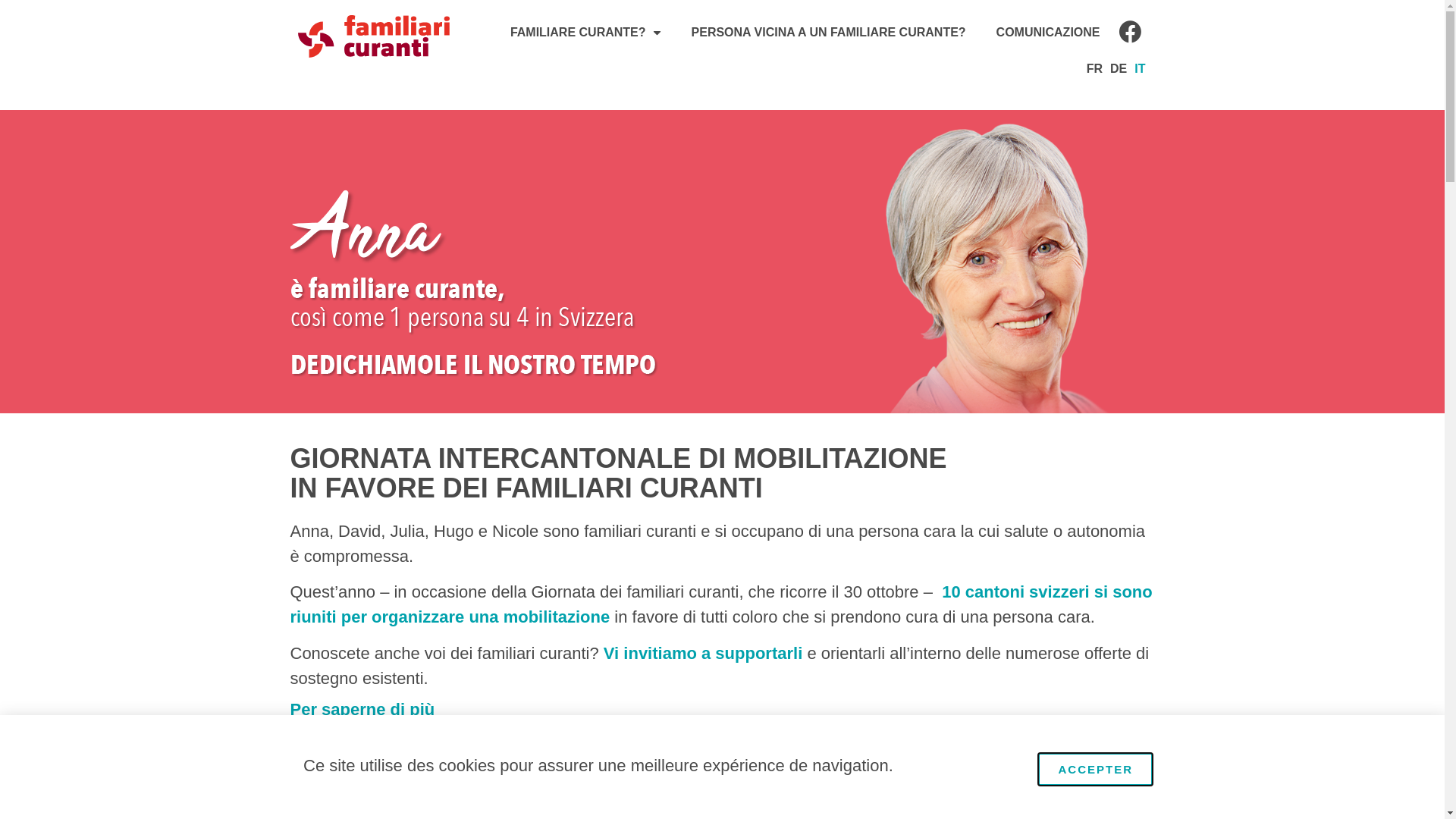 website screenshot of https://familiaricuranti-svizzera.ch/