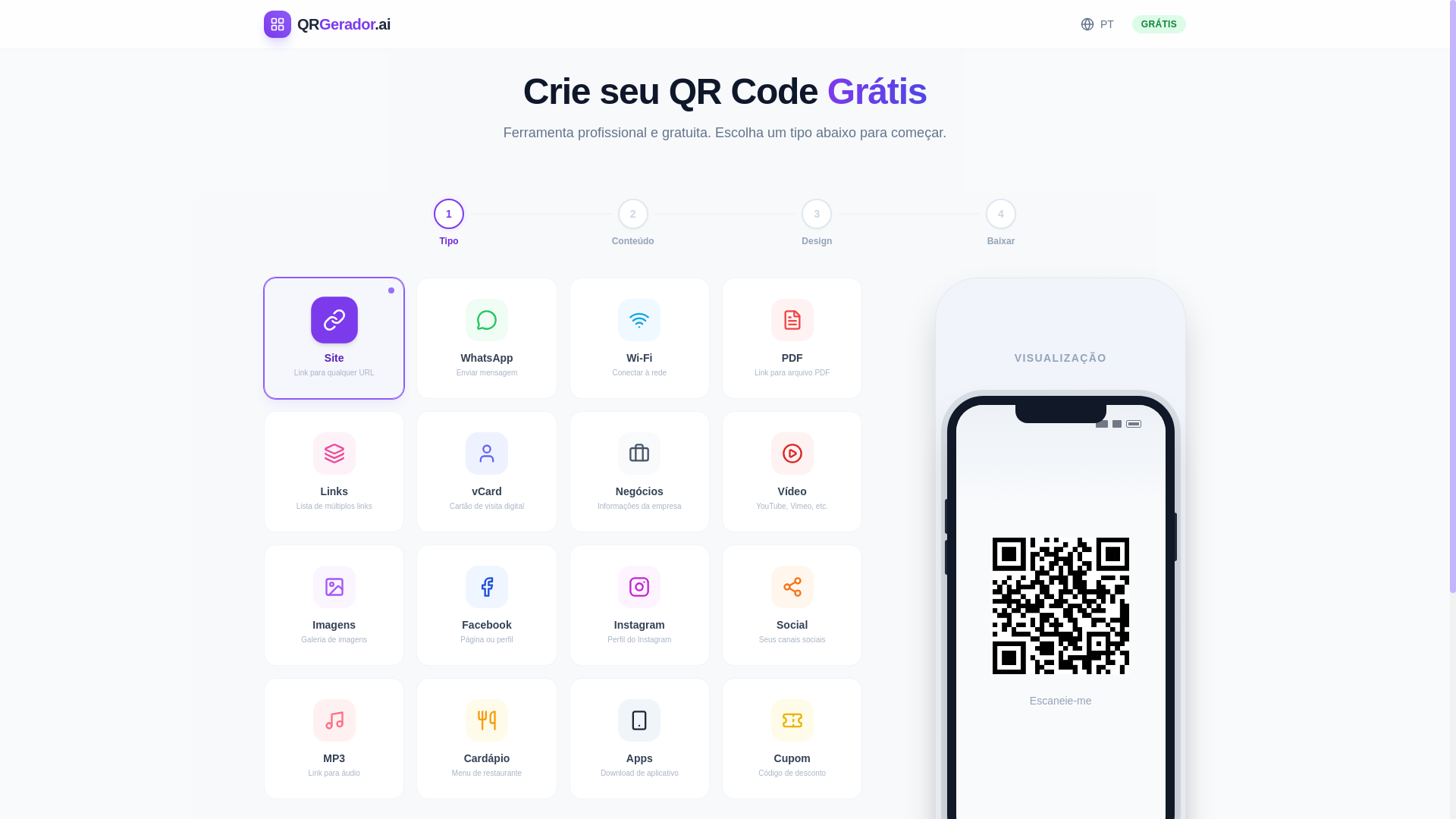 website screenshot of https://create-qr-code-3pd.pages.dev/