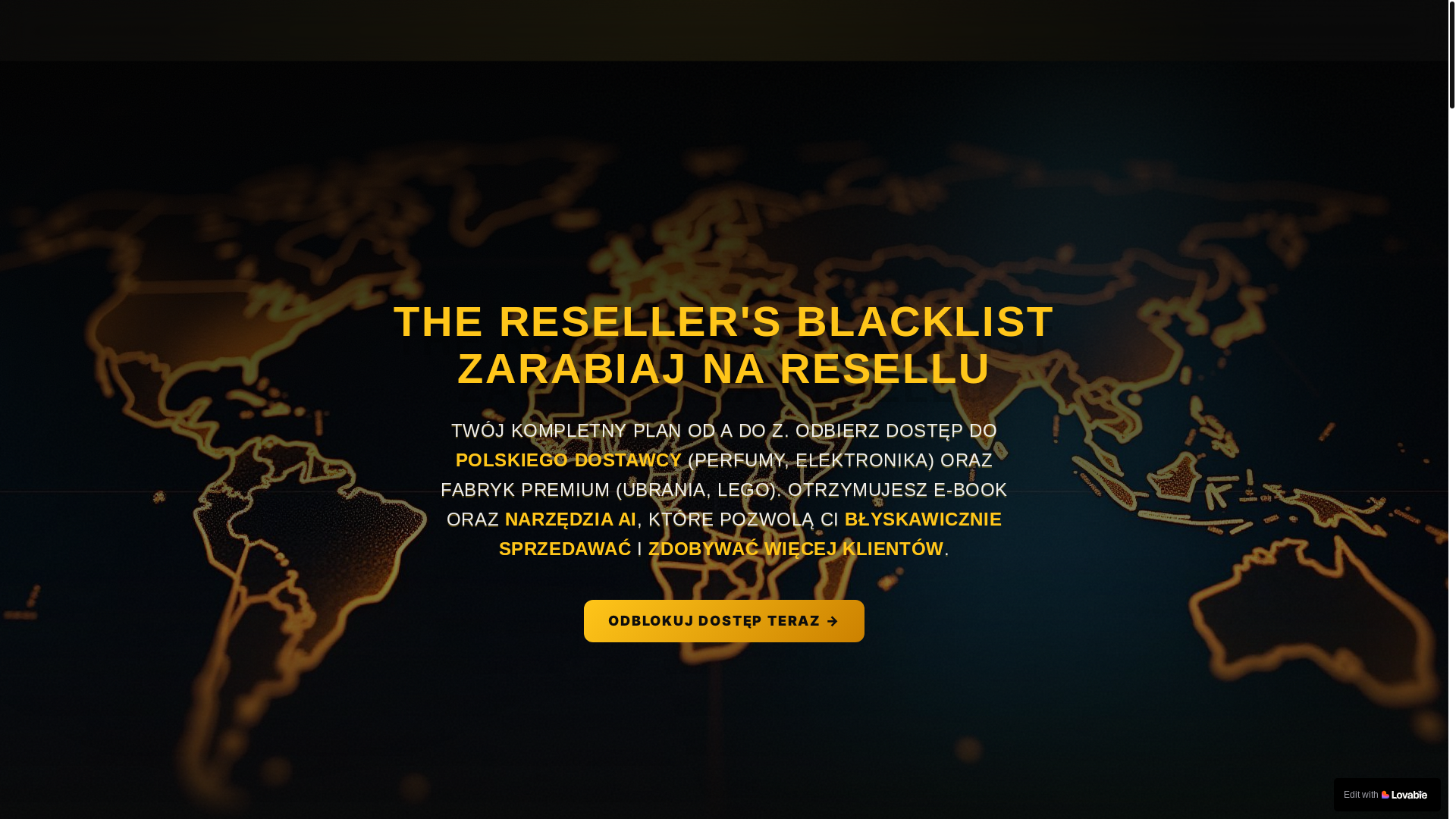 website screenshot of https://resellersblacklist.pl/