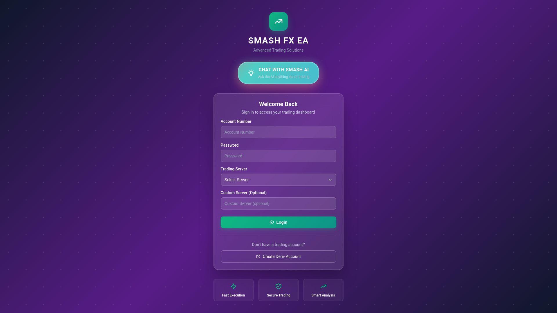 website screenshot of https://www.smashthemarketdashboard.co.za/