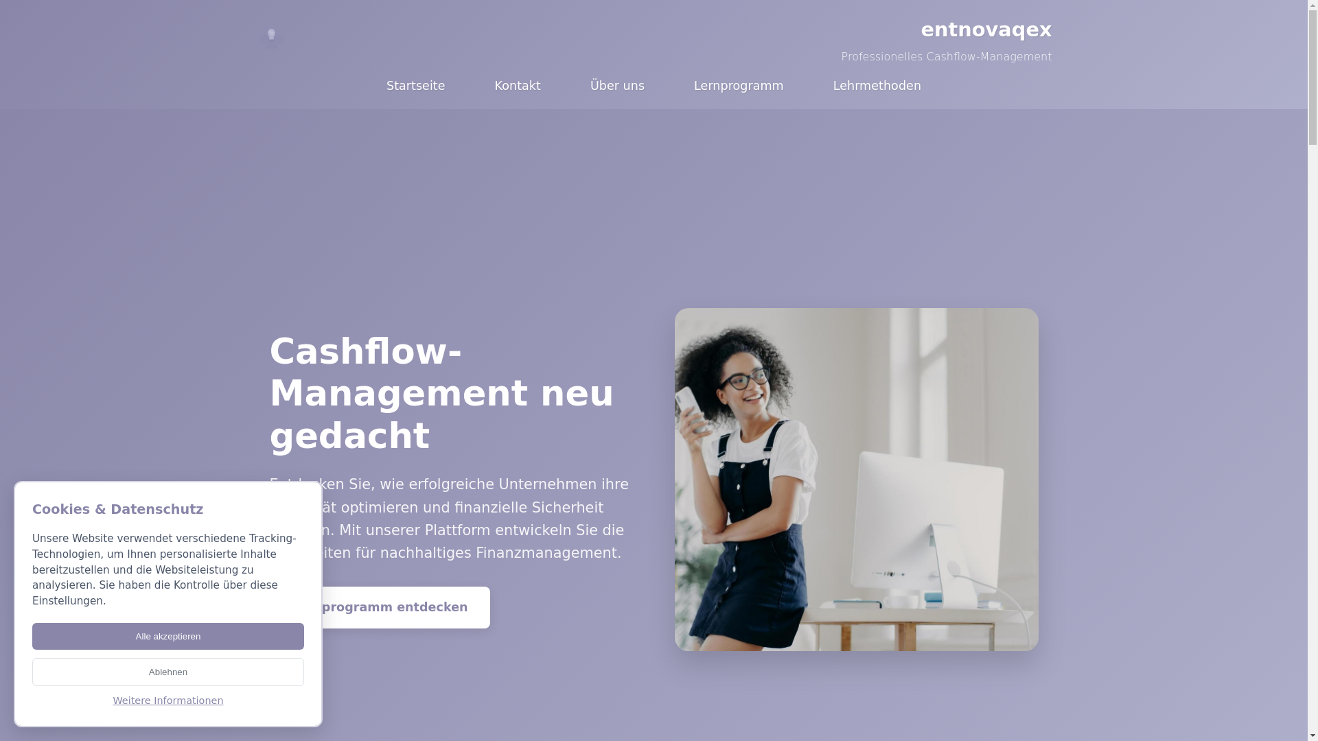 website screenshot of https://entnovaqex.com/