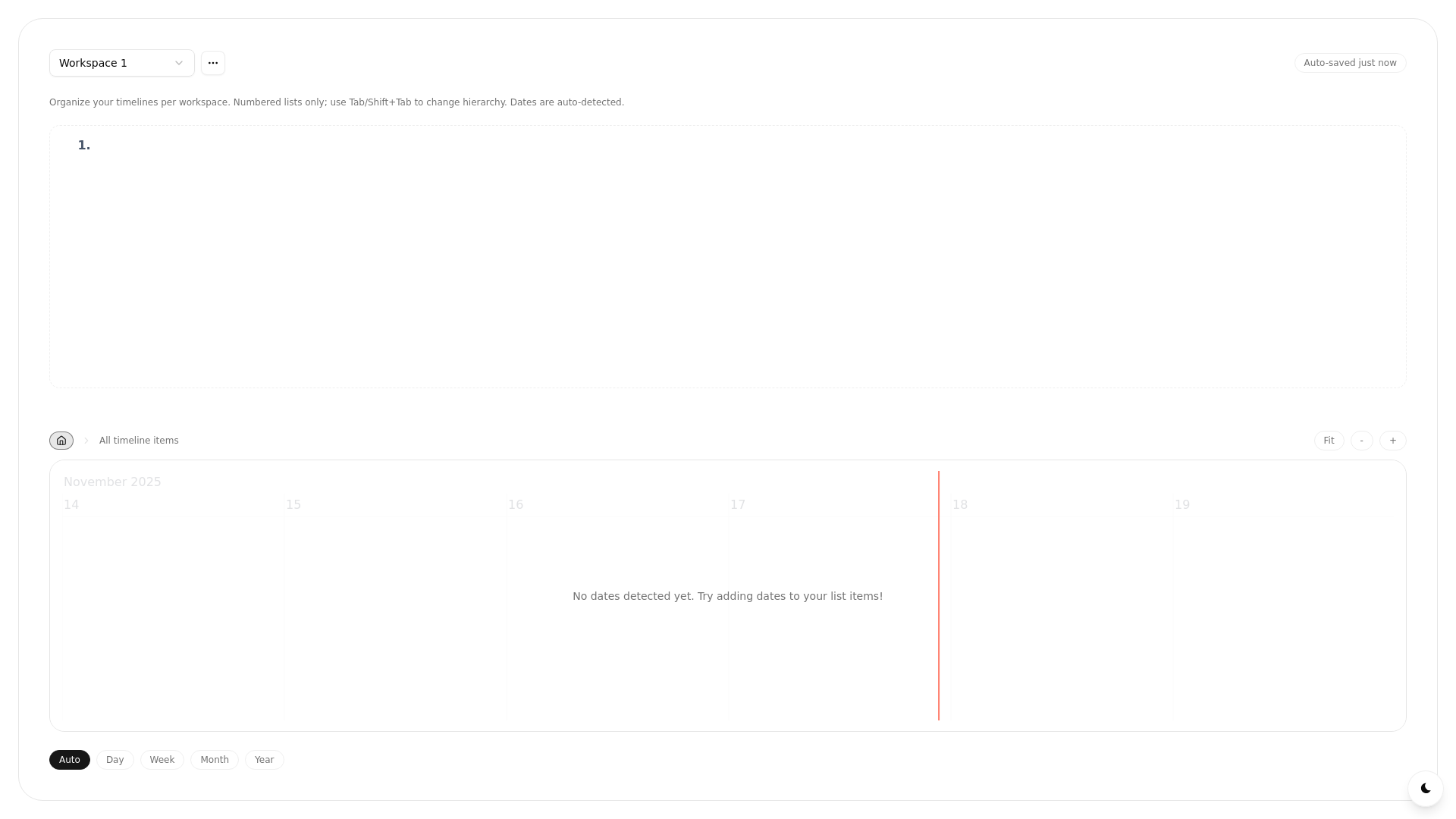 website screenshot of https://text-timeline.pages.dev/
