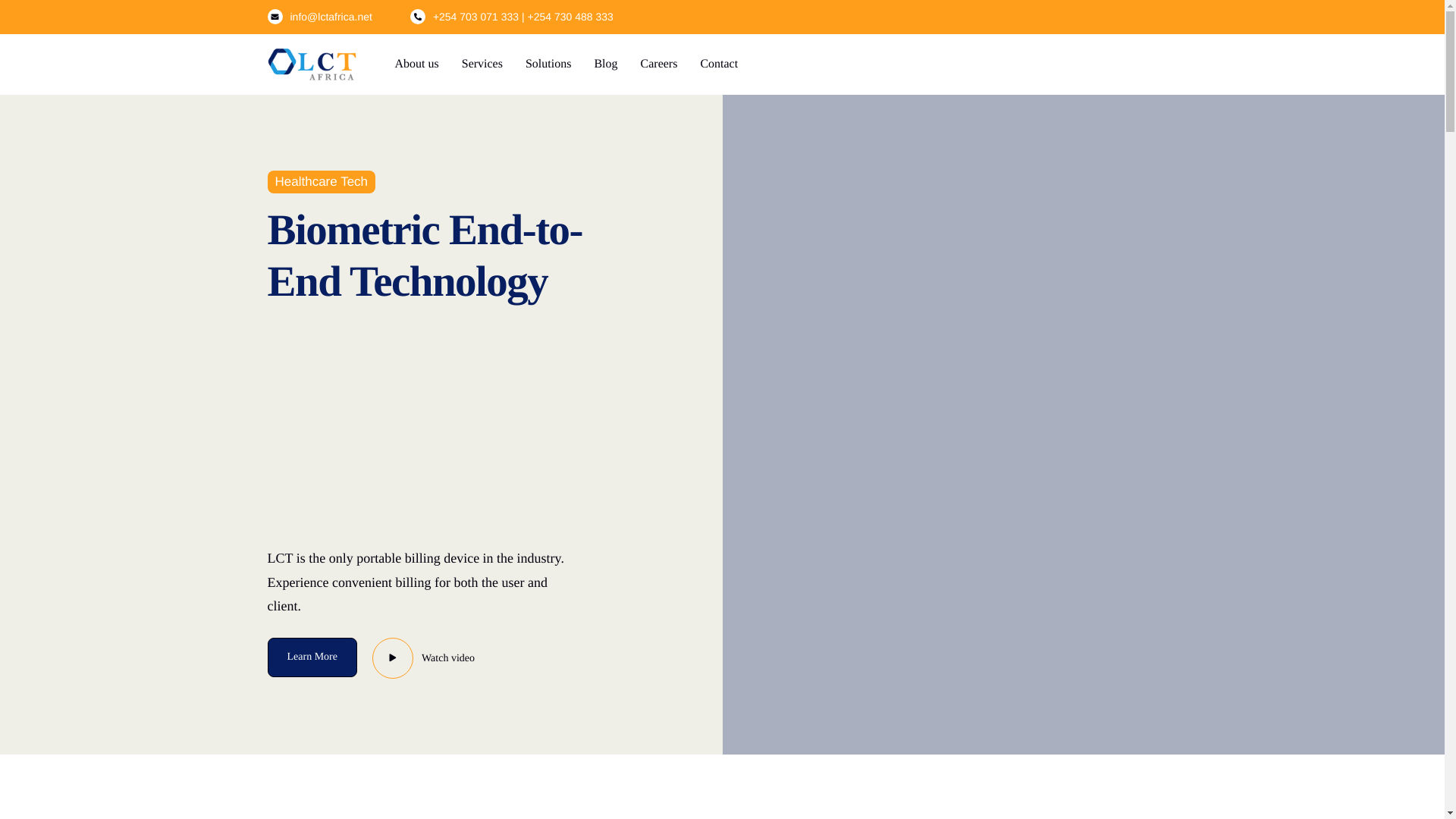 website screenshot of http://www.lctafrica.net/