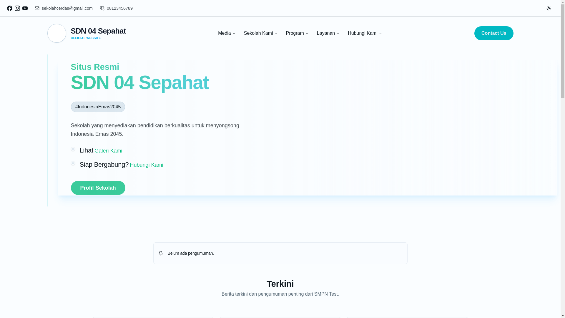 website screenshot of https://sdn04-sepahat.sch.id/