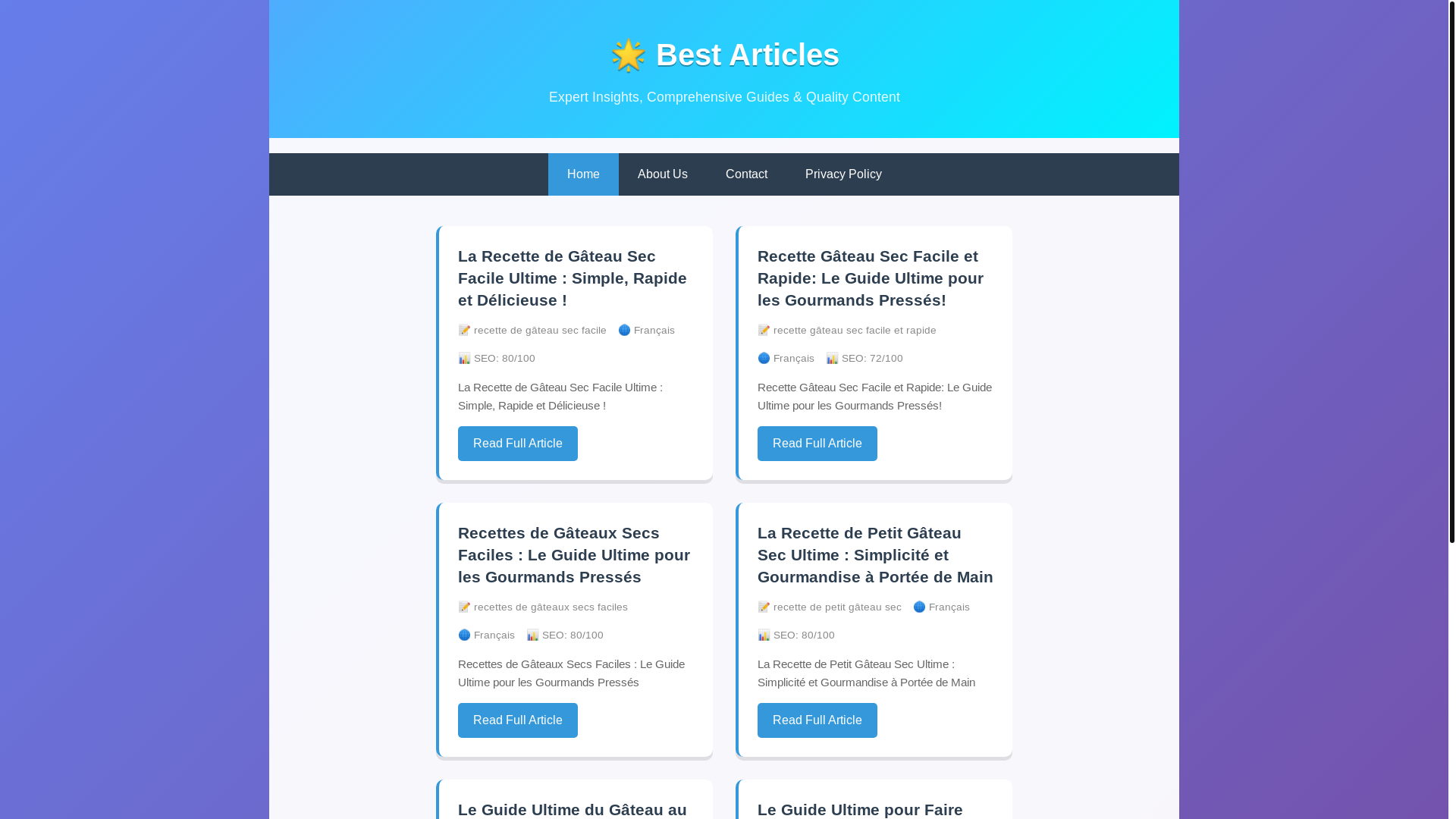 website screenshot of https://recettedecashfrancaise.pages.dev/