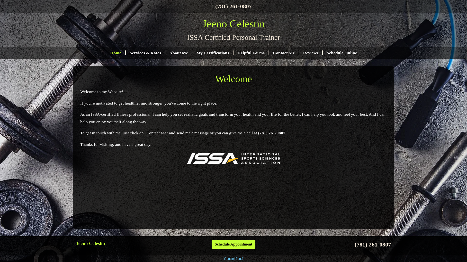 website screenshot of https://trainwithneej.com/