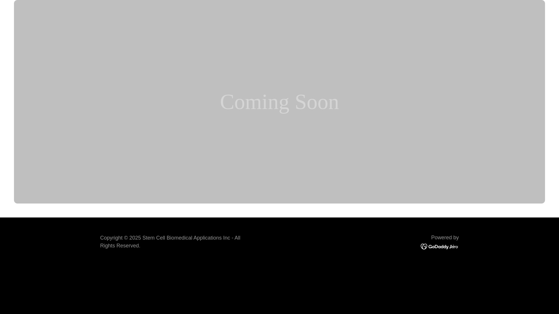 website screenshot of https://stemcellbiomedapp.com/