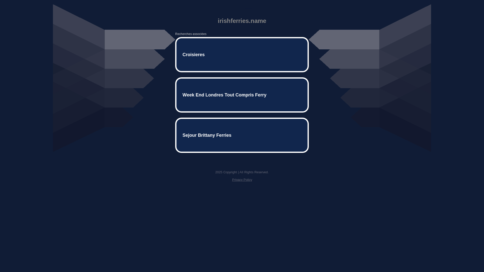 website screenshot of https://irishferries.name/