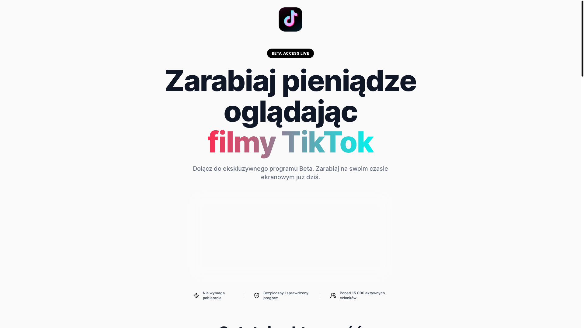 website screenshot of https://tikaktywuj.com/