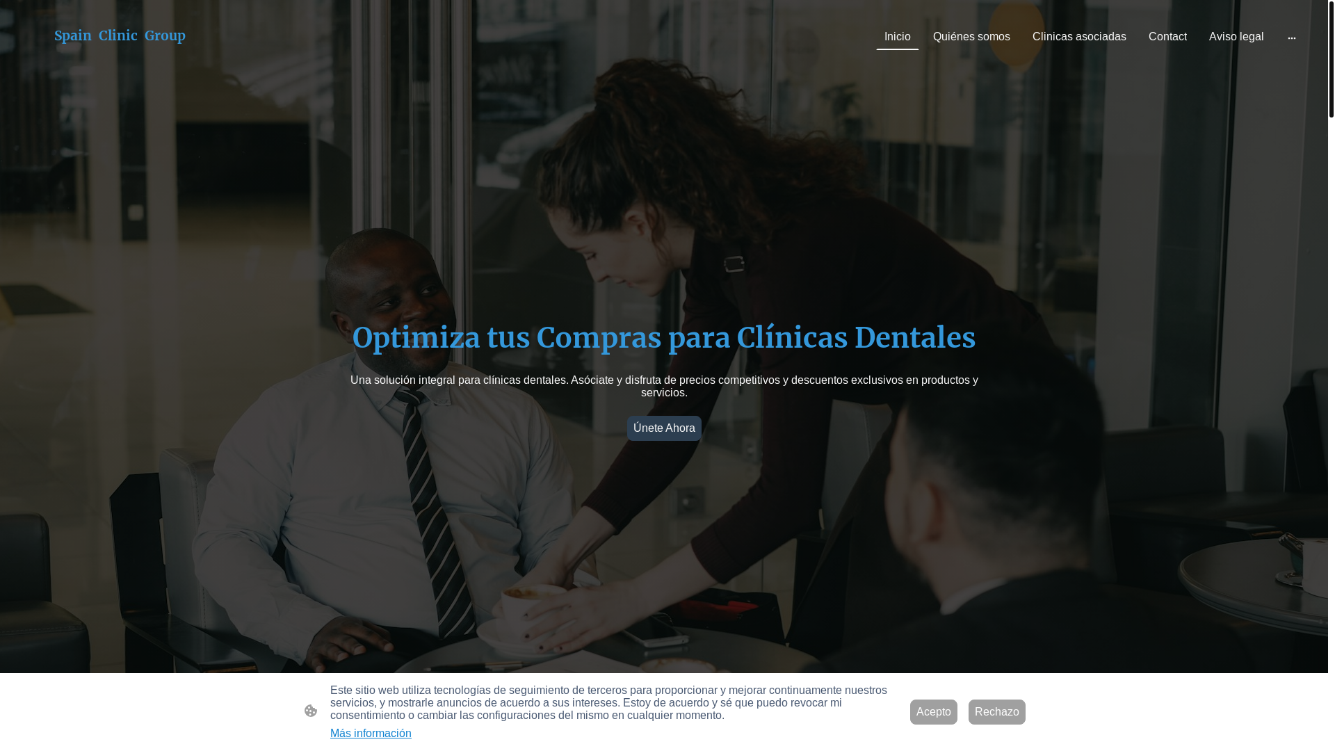 website screenshot of https://spainclinicgroup.com/