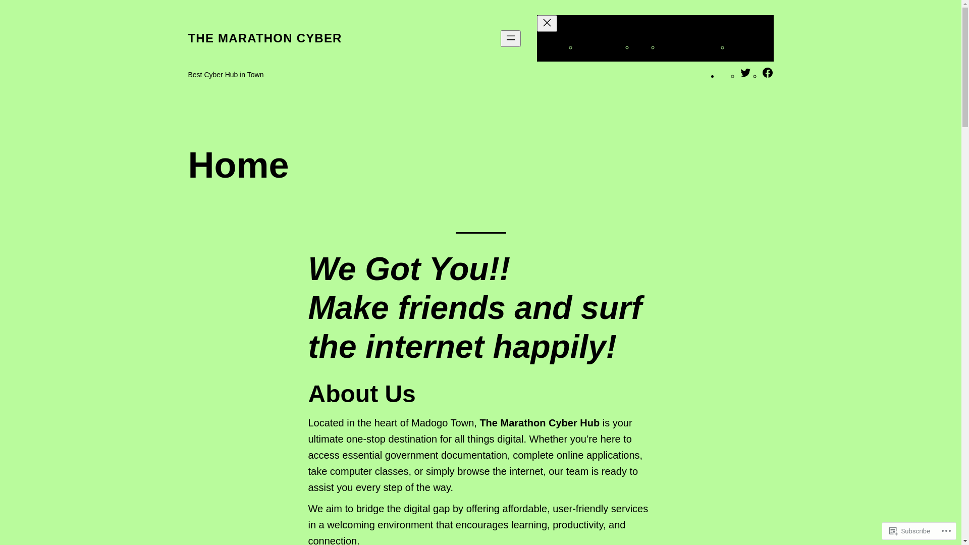 website screenshot of https://themarathoncyberhub.com/
