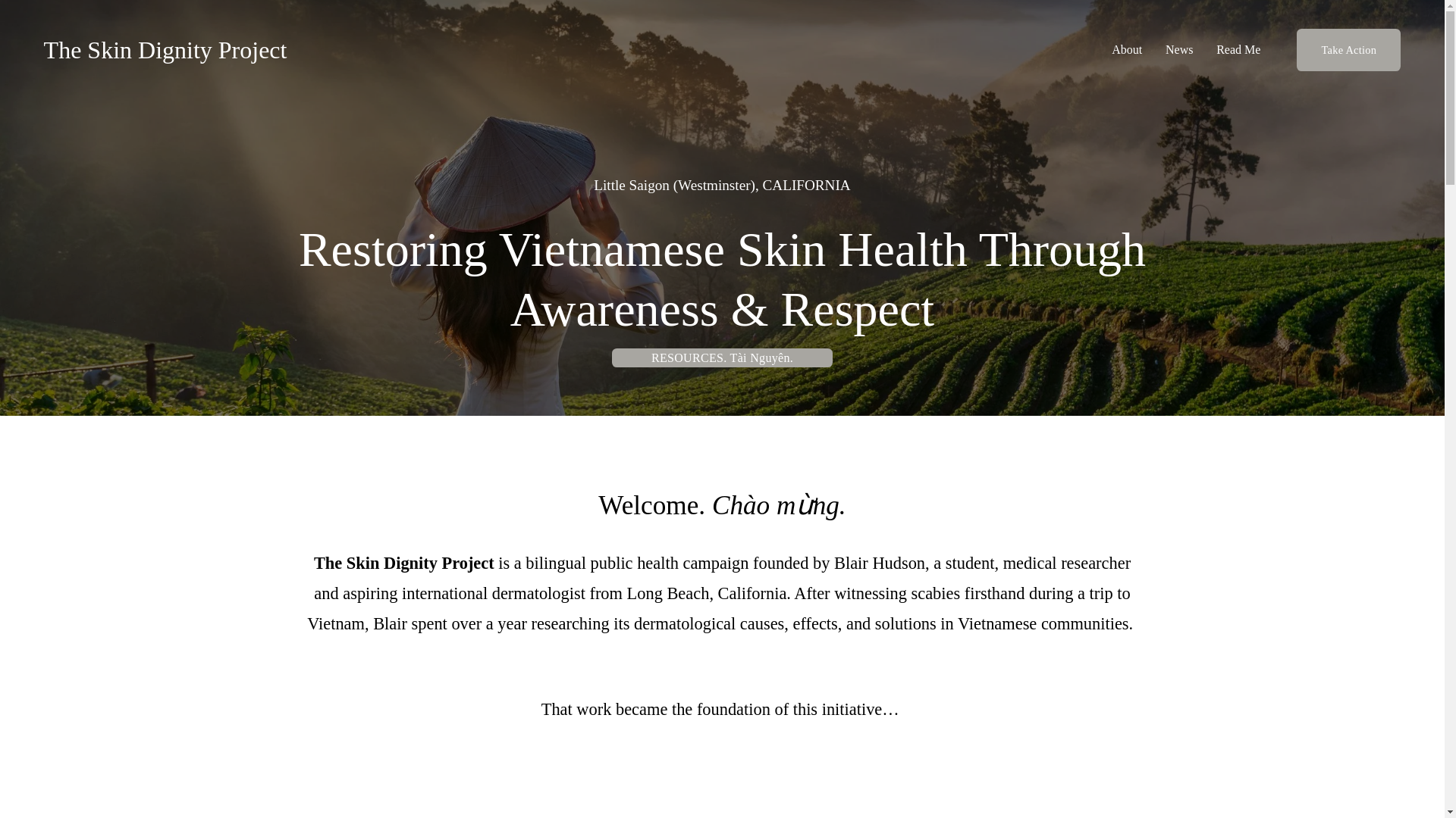 website screenshot of https://theskindignityproject.org/