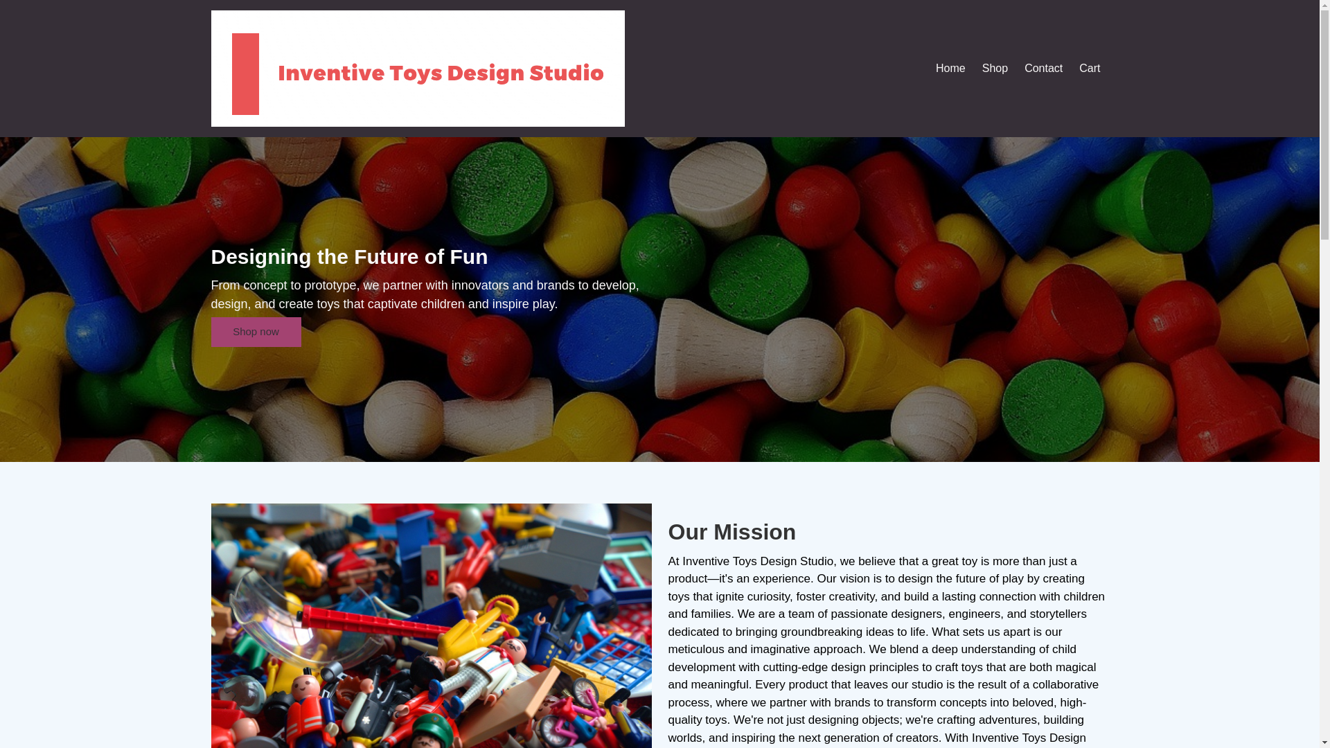 website screenshot of https://inventivetoysdesignstudio.com/
