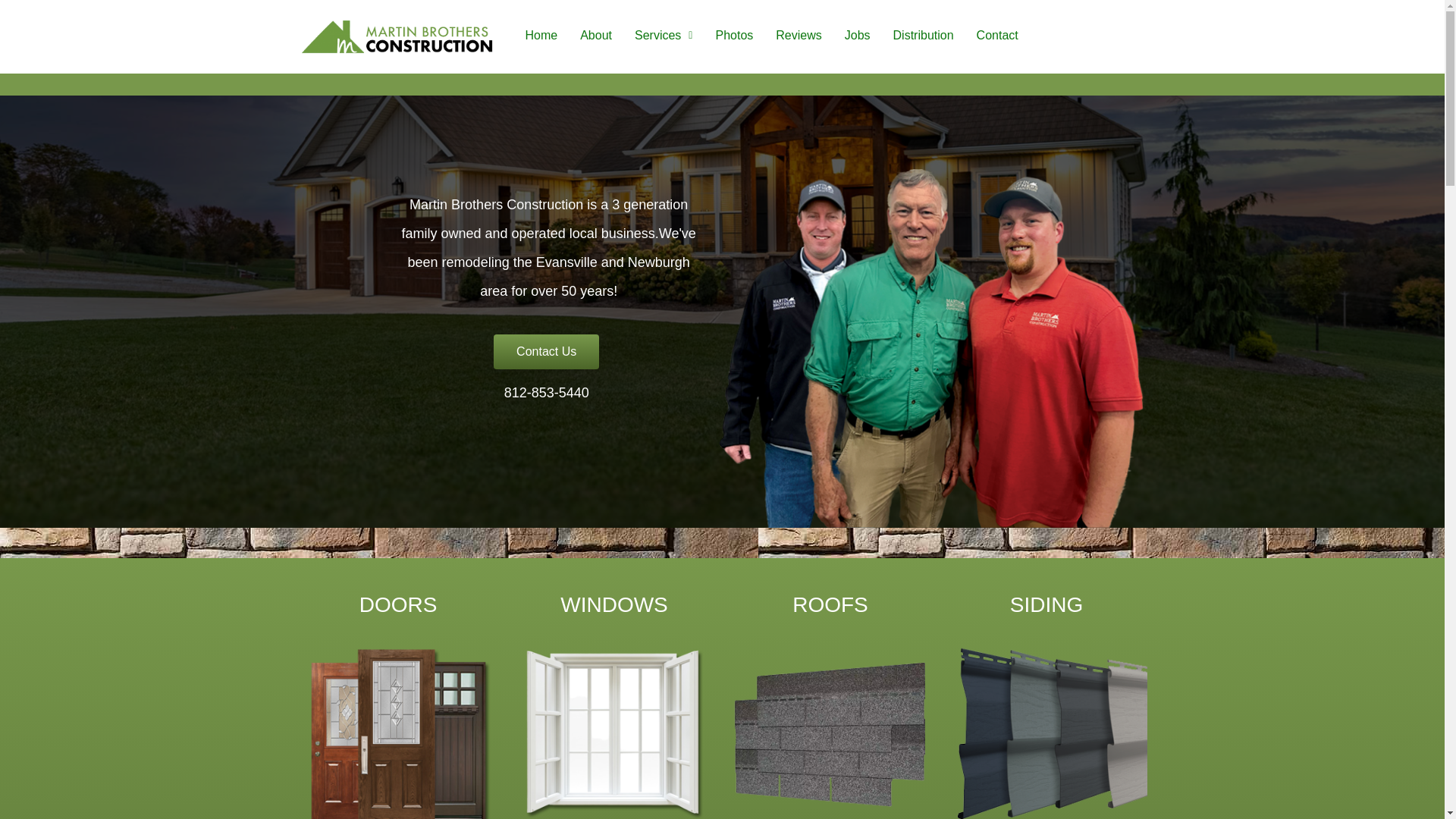 website screenshot of https://martinbrothersco.net/