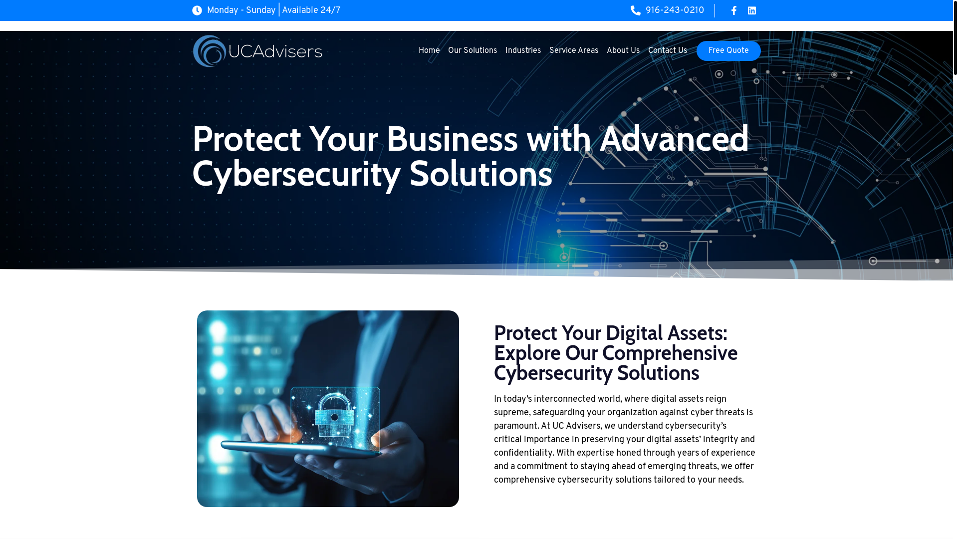 website screenshot of https://ucatechhelp.com/