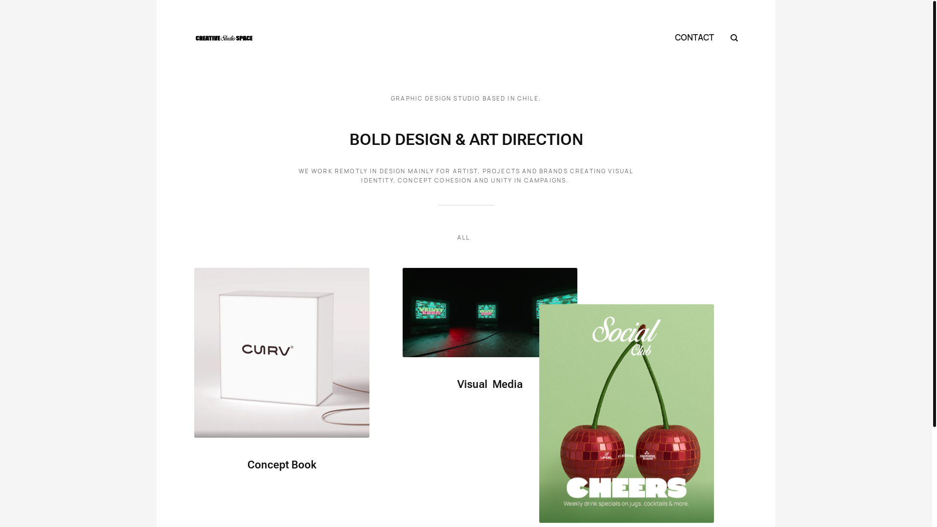 website screenshot of https://creativestudiospace.club/