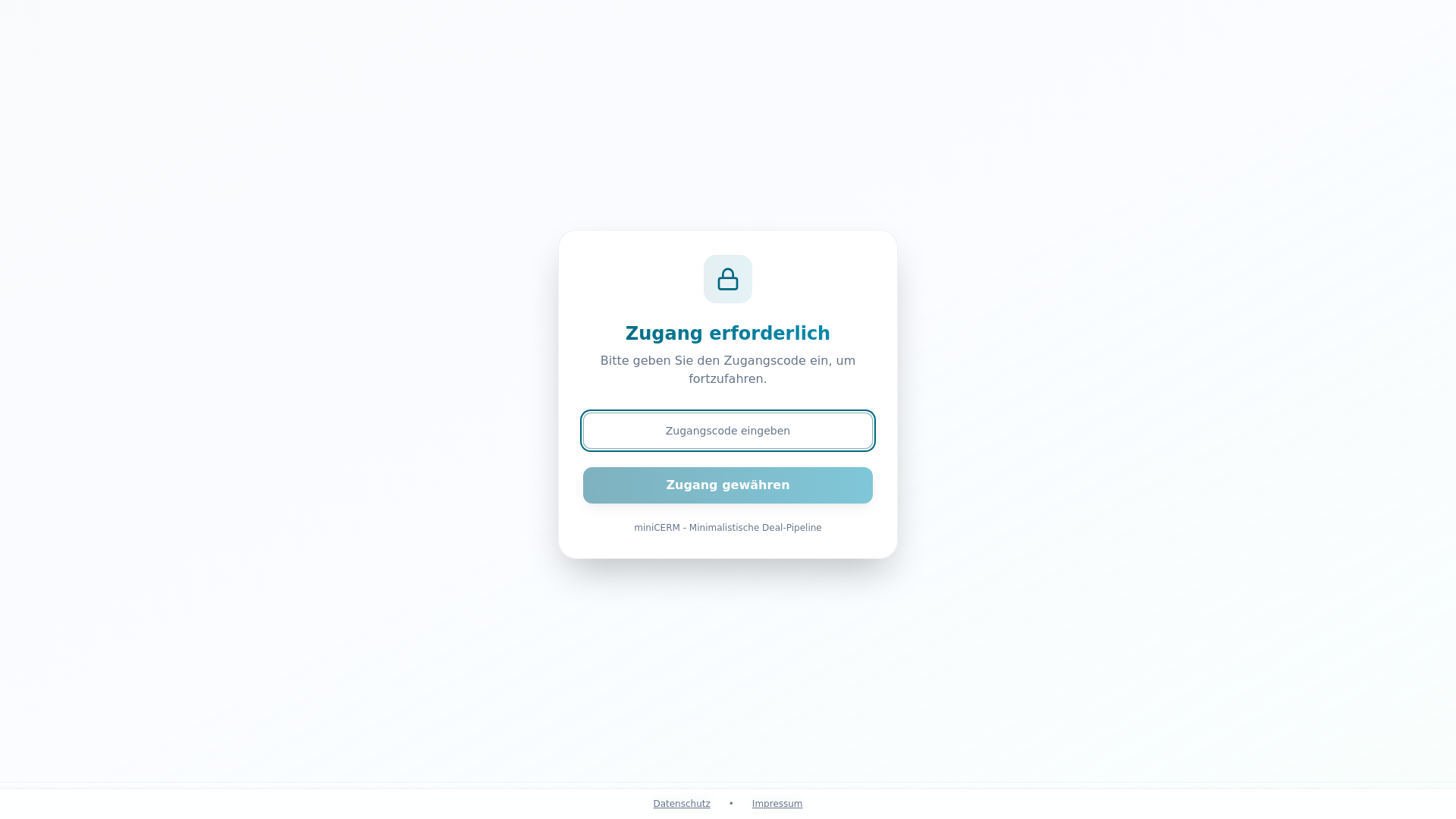 website screenshot of https://mini-cerm.de/