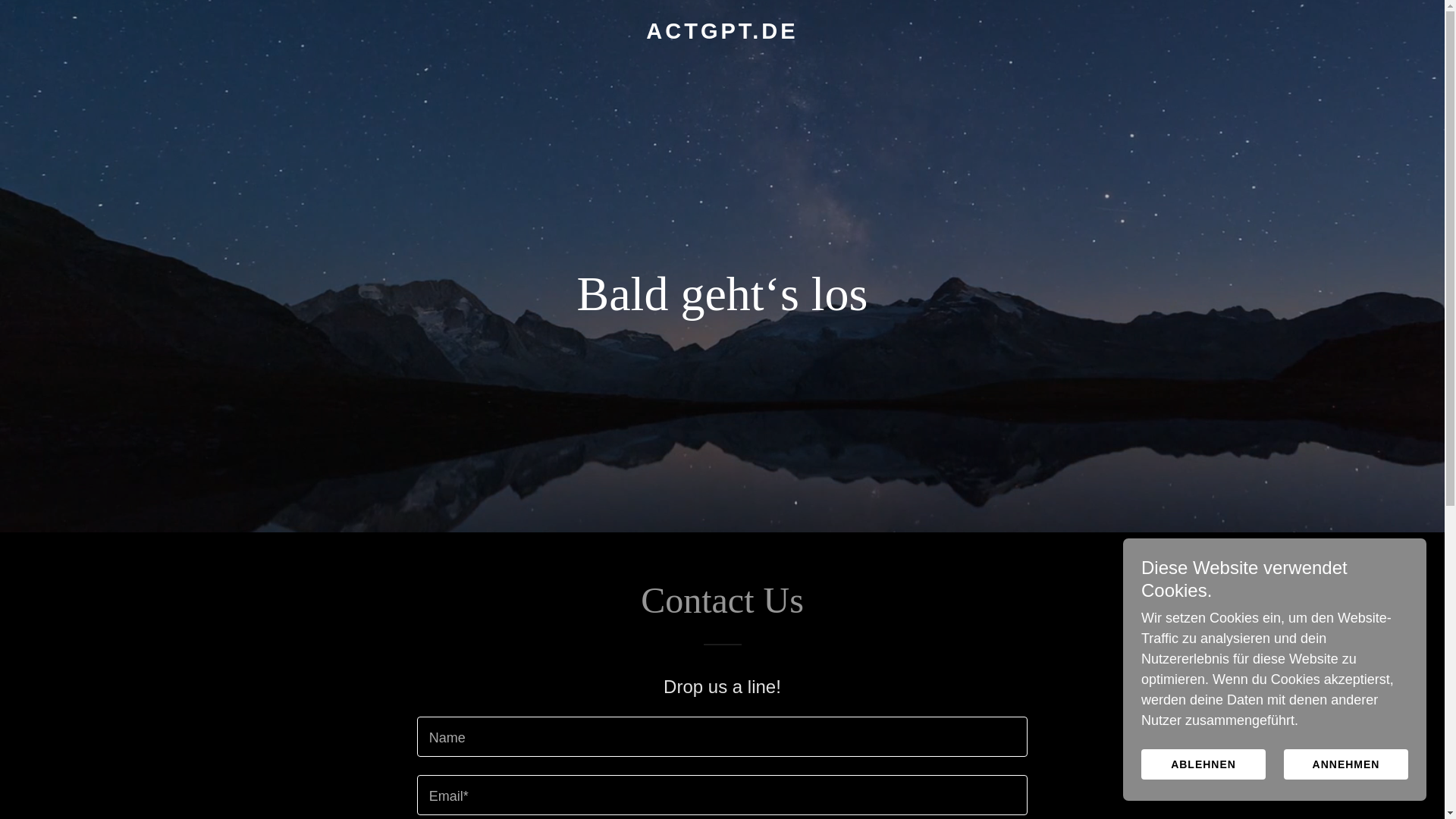 website screenshot of https://actgpt.de/