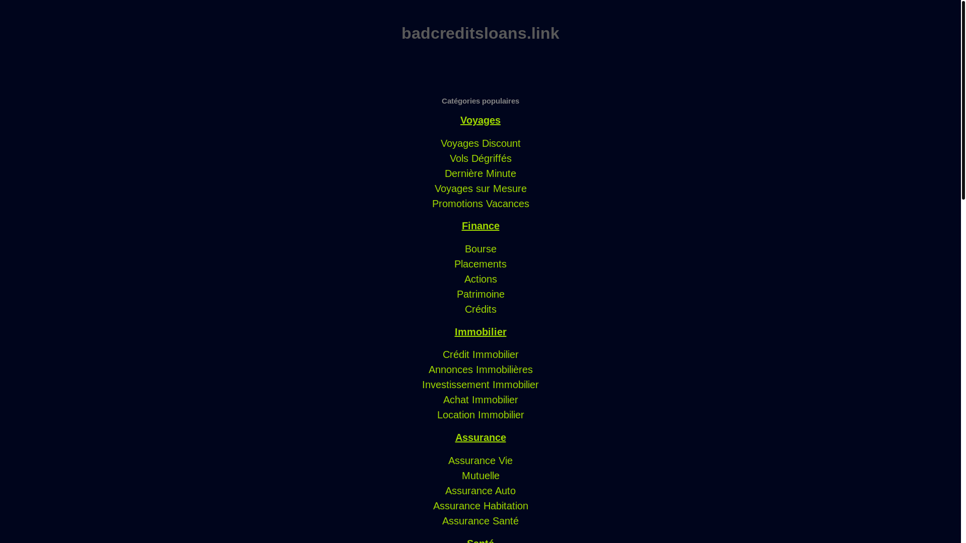website screenshot of https://badcreditsloans.link/
