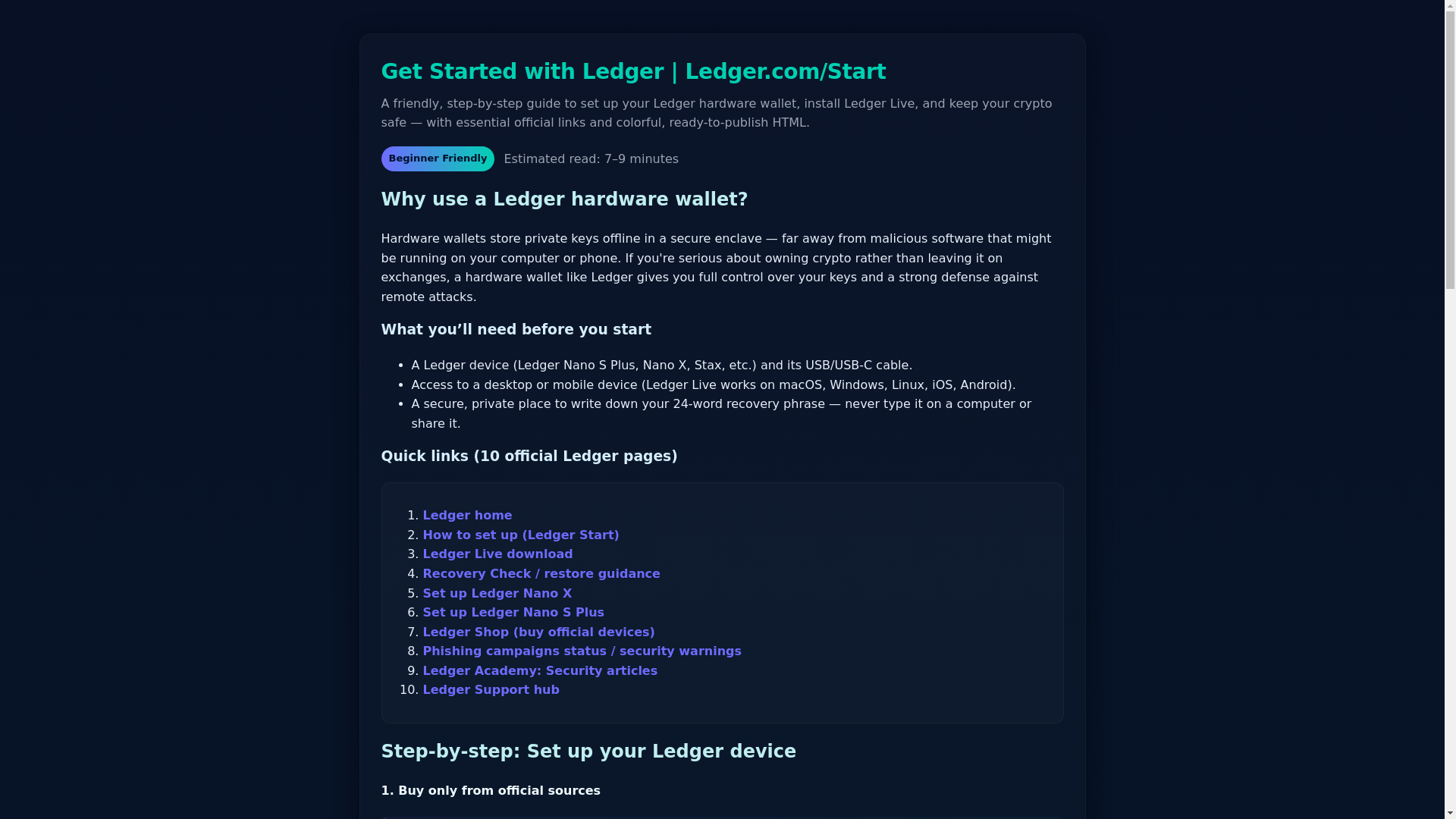website screenshot of https://started--ledgrecom--edge.pages.dev/