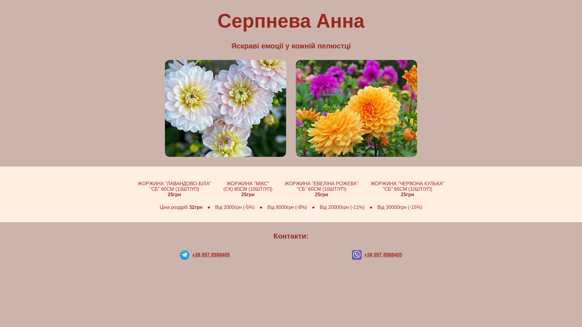 website screenshot of https://anna-flowers.pages.dev/