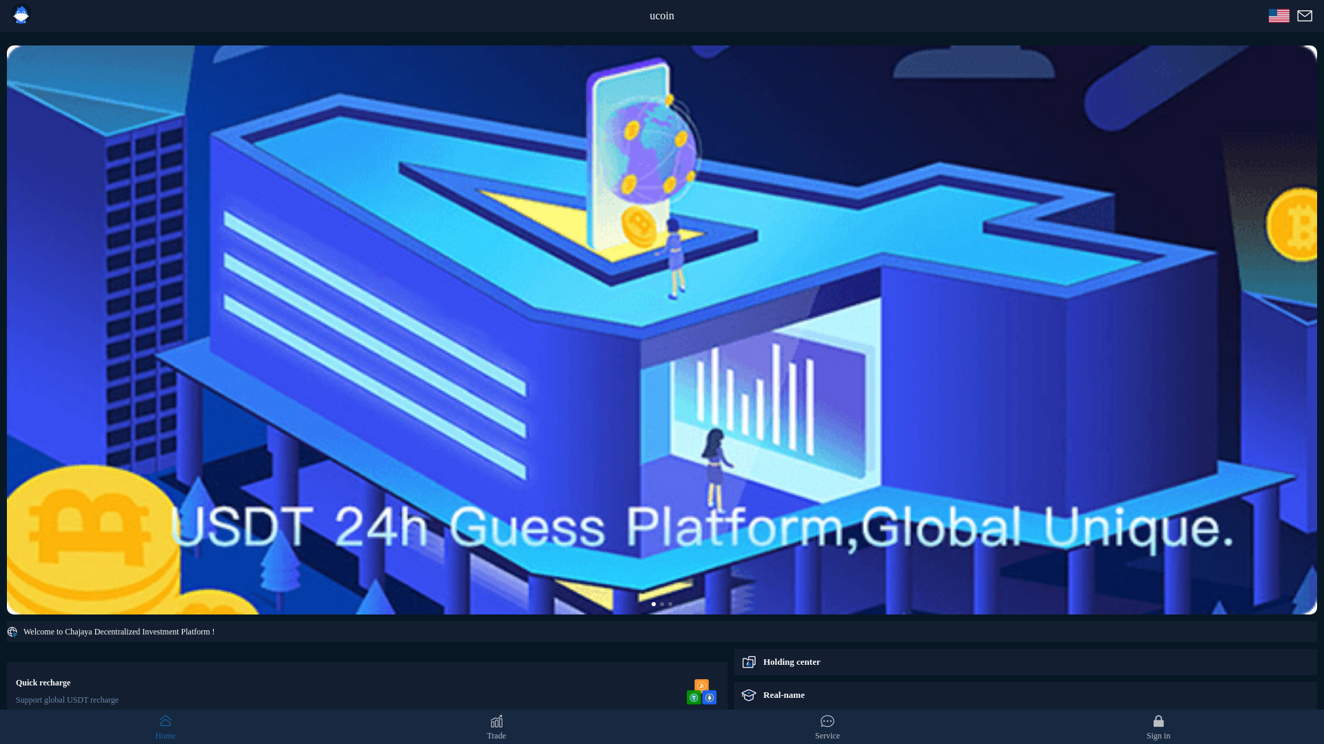 website screenshot of https://ucoinaa.vip/