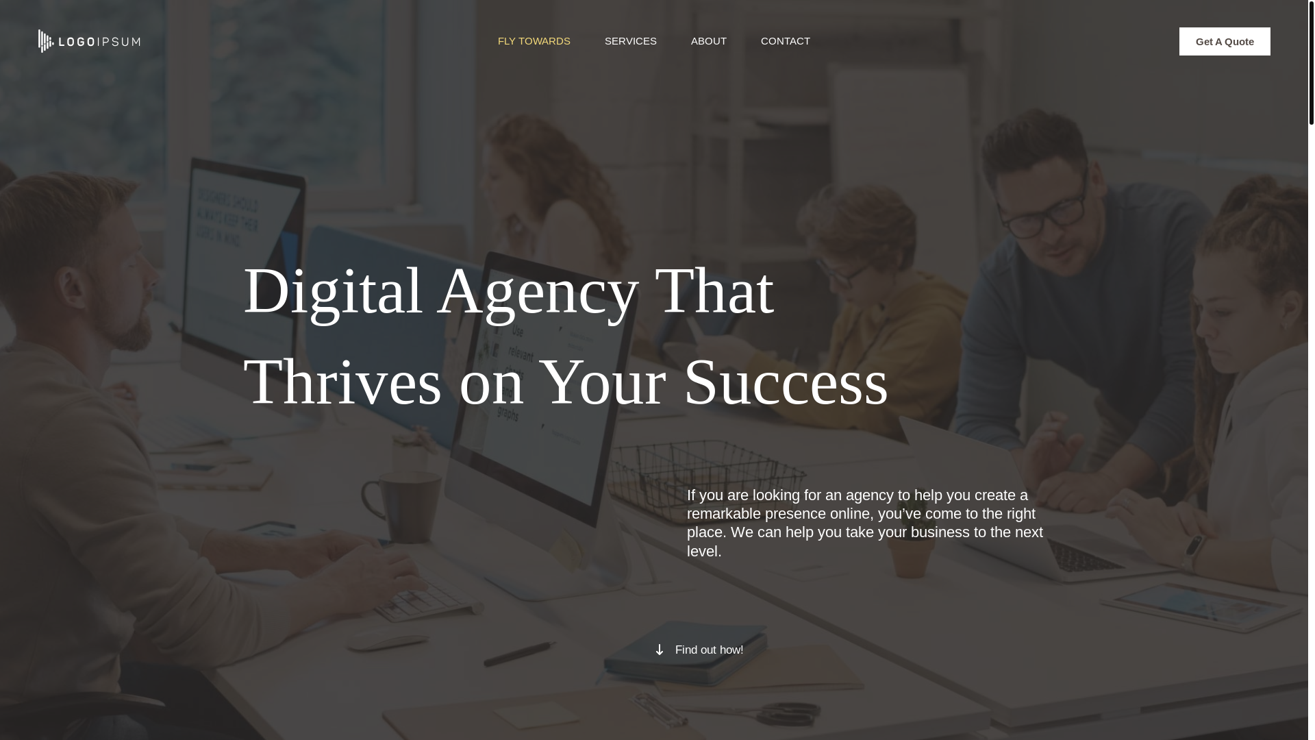 website screenshot of https://flytowardsdigitalinnovation.com/