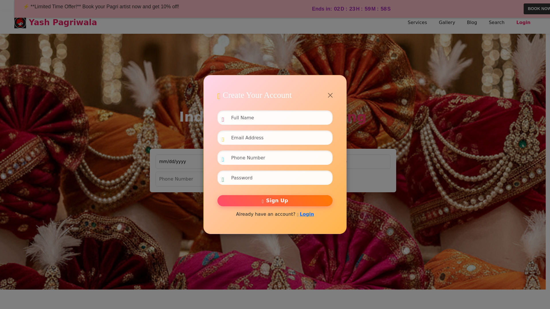 website screenshot of https://yashpagriwala.com/