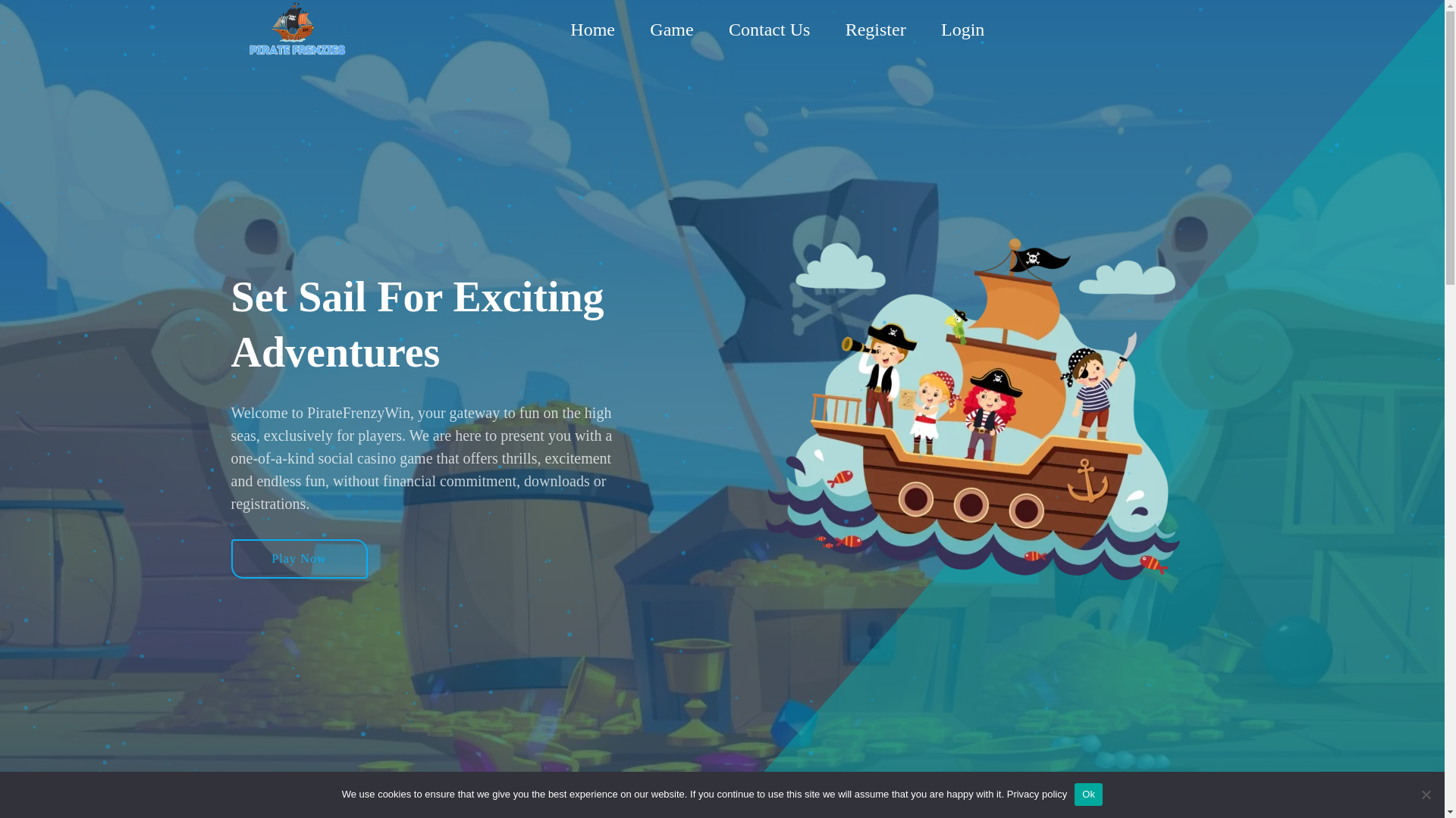 website screenshot of https://piratesfunspin.com/