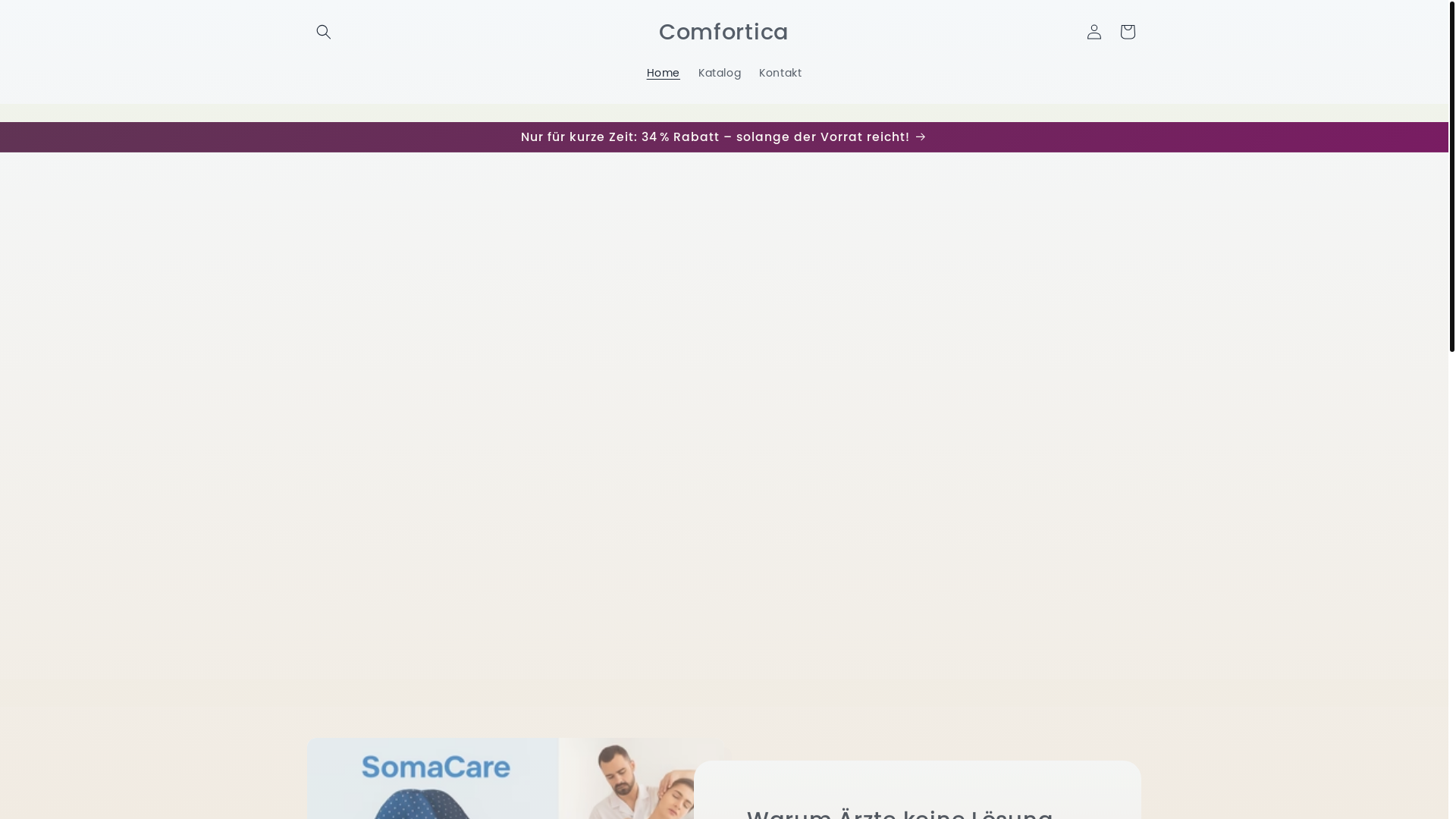 website screenshot of https://comfortica.shop/