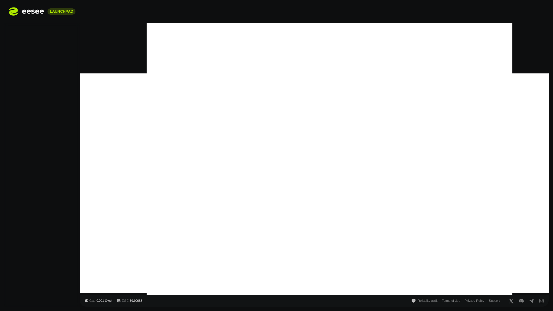 website screenshot of https://eesee.io/