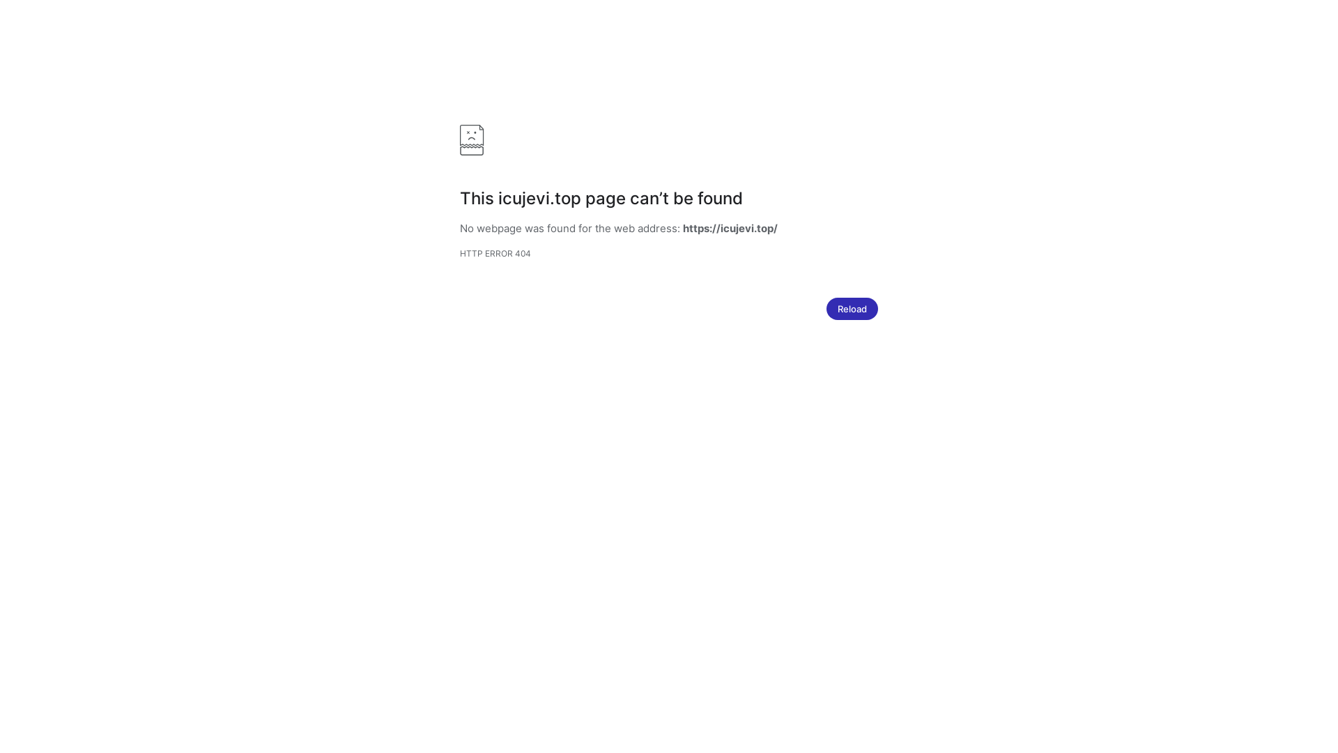 website screenshot of https://icujevi.top/