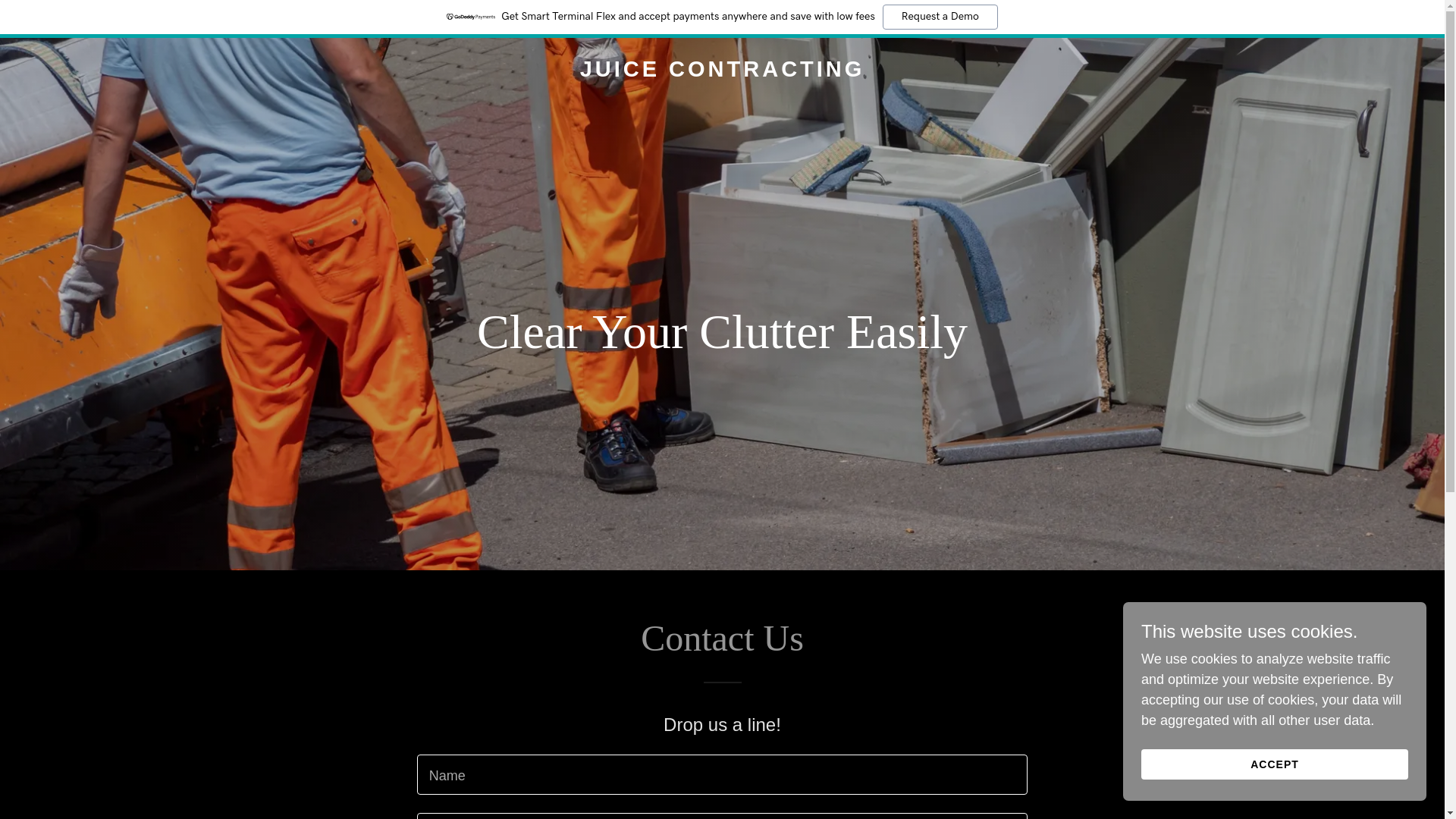 website screenshot of https://calljuicecontracting.com/