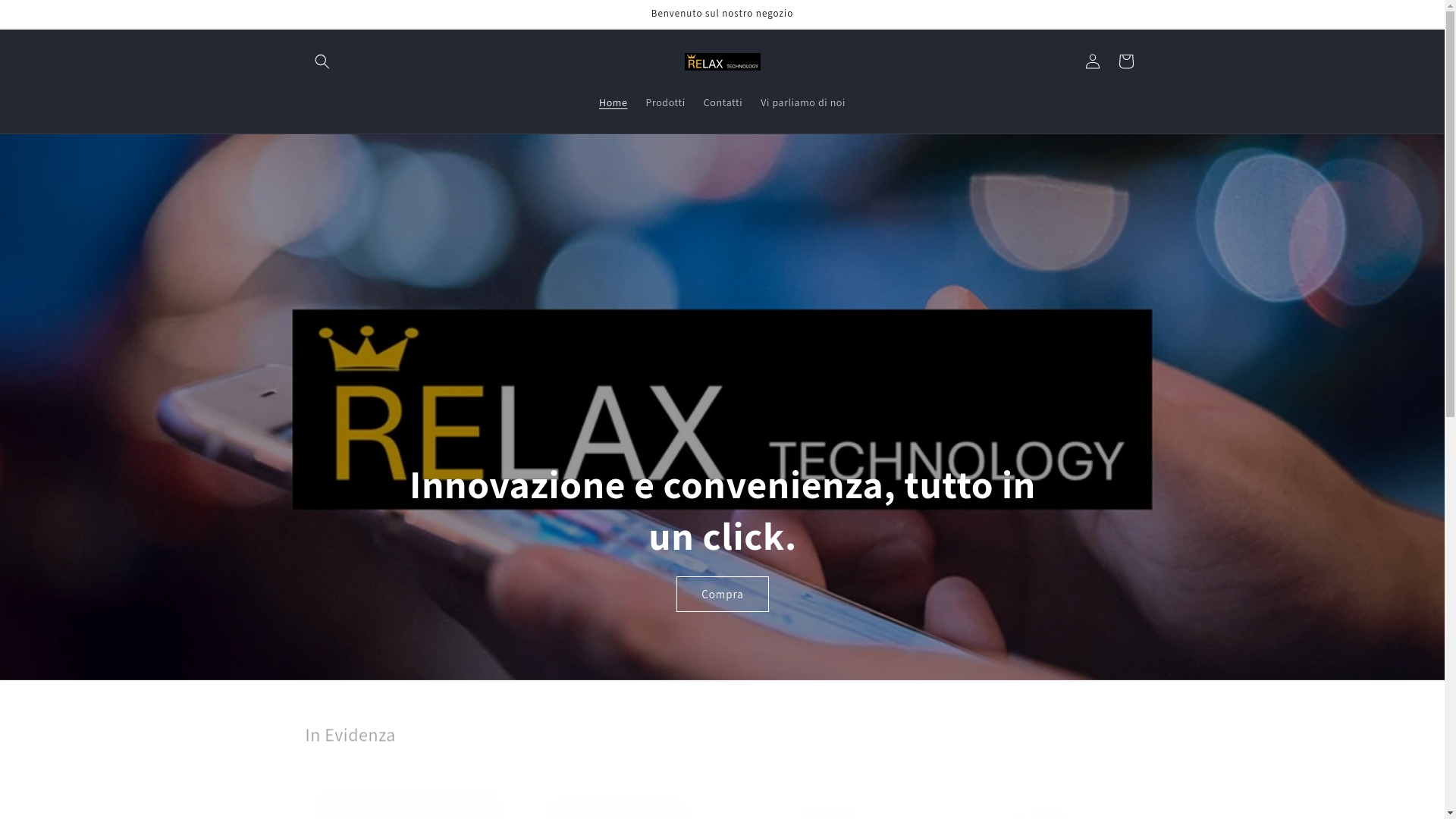 website screenshot of https://relaxtechnology.it/