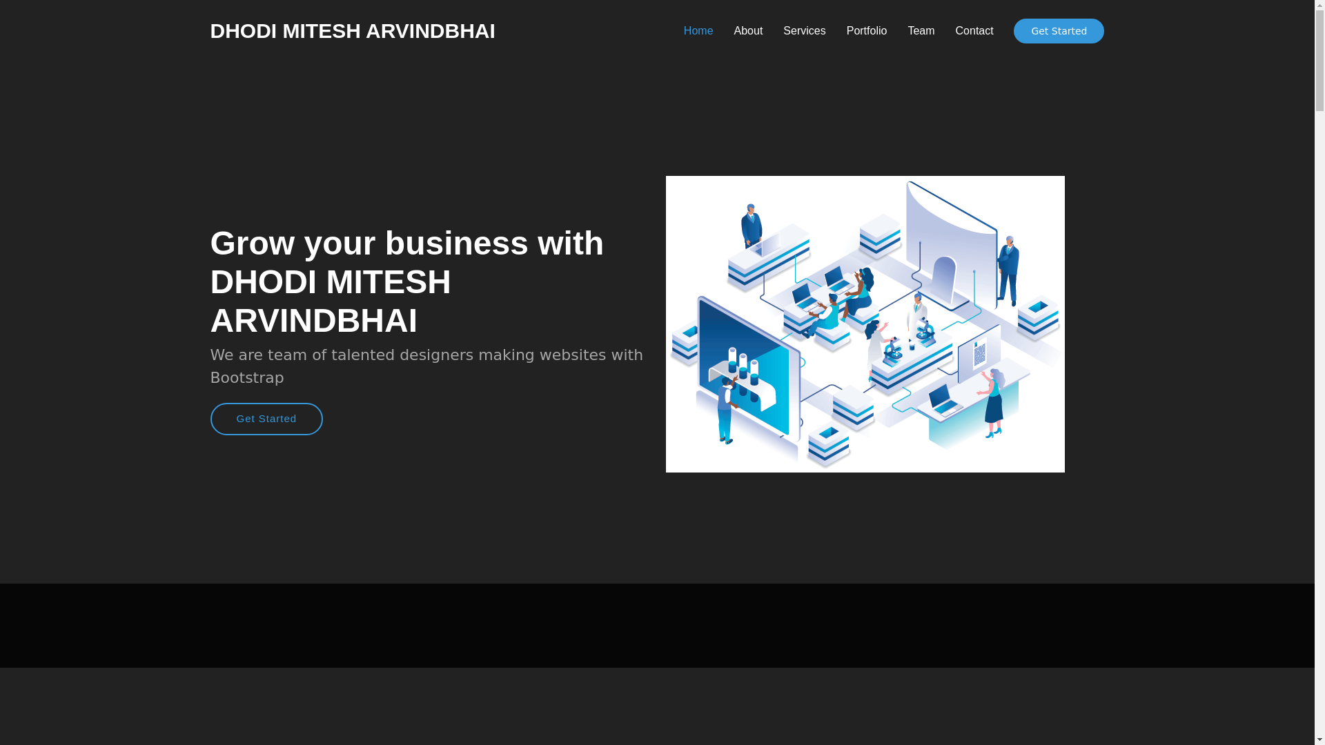 website screenshot of https://dhodimitesh.pages.dev/