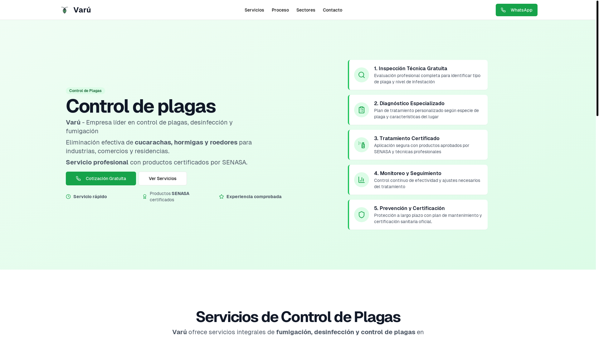 website screenshot of https://varu.ar/