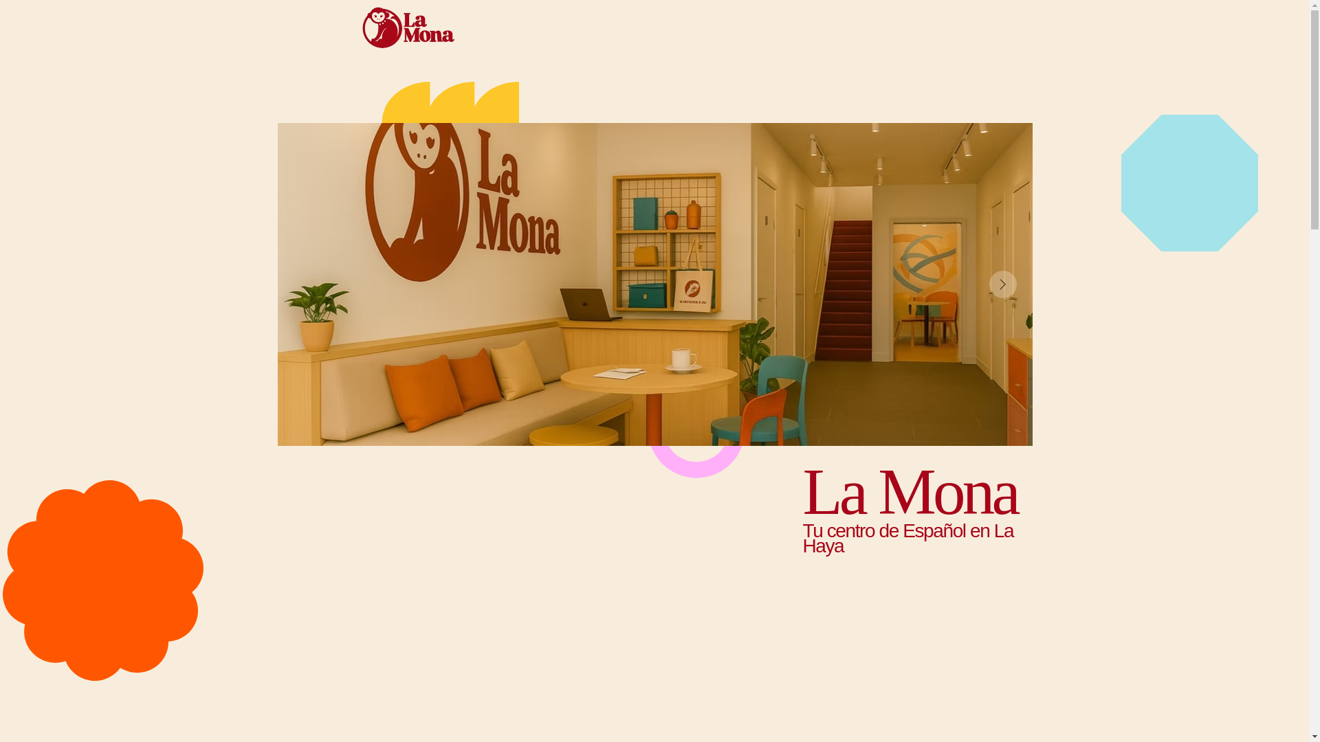 website screenshot of https://lamonaspanish.com/