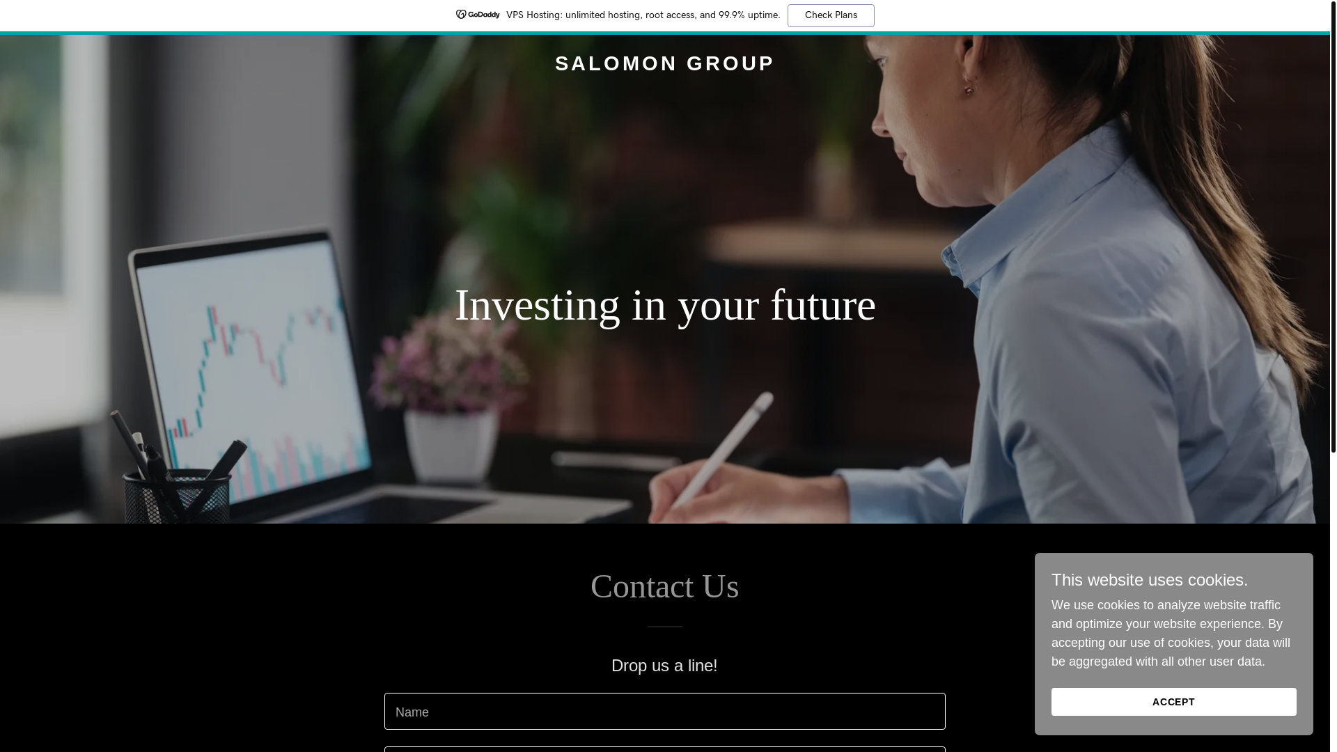 website screenshot of https://salomongrp.com/