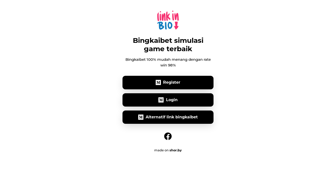 website screenshot of https://shor.by/Bingkaibet