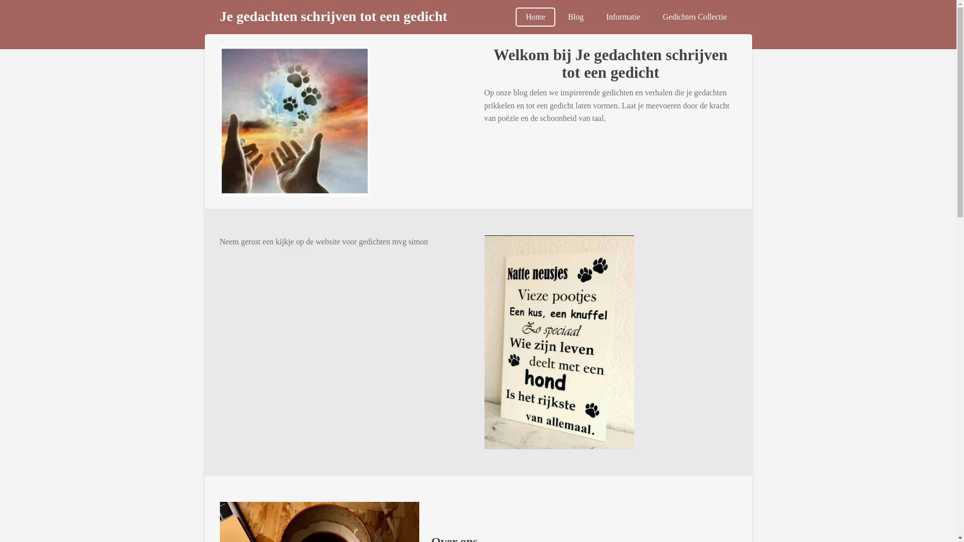 website screenshot of https://gedichtenmetgevoel.be/