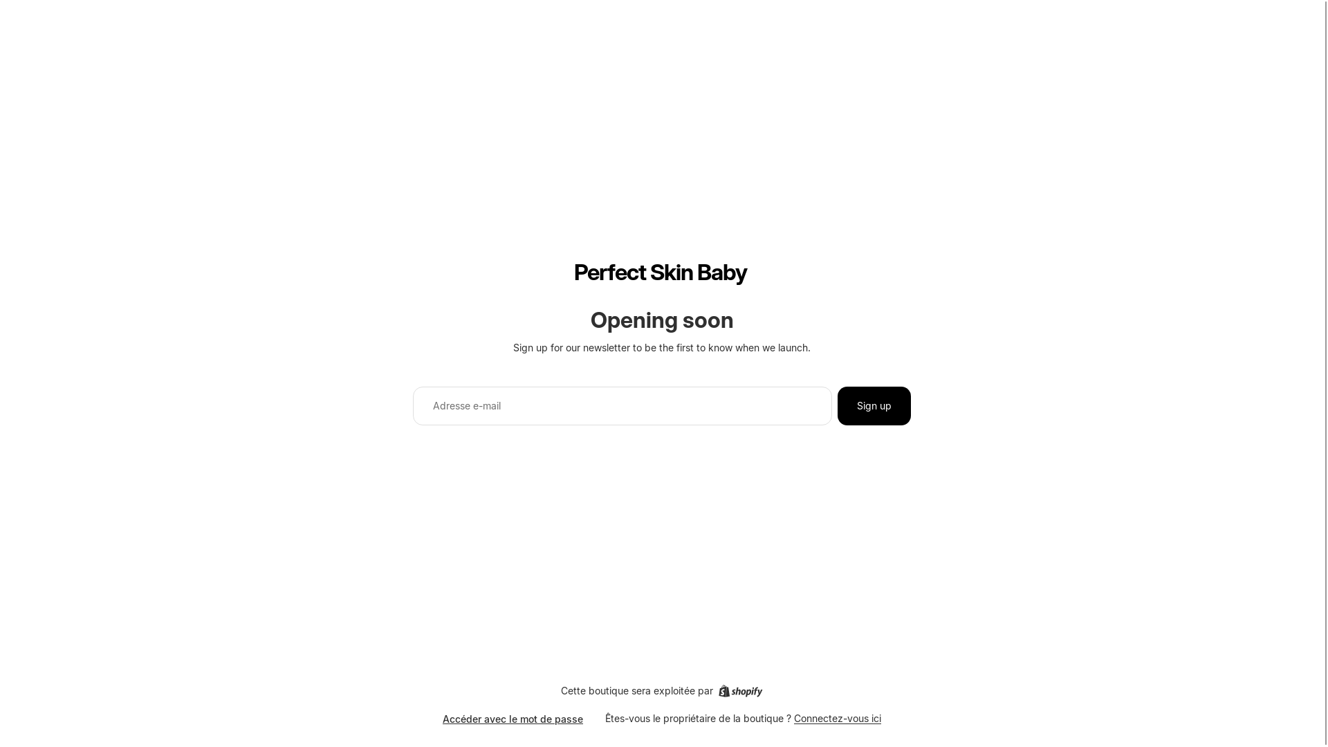 website screenshot of https://perfectskinbaby.com/