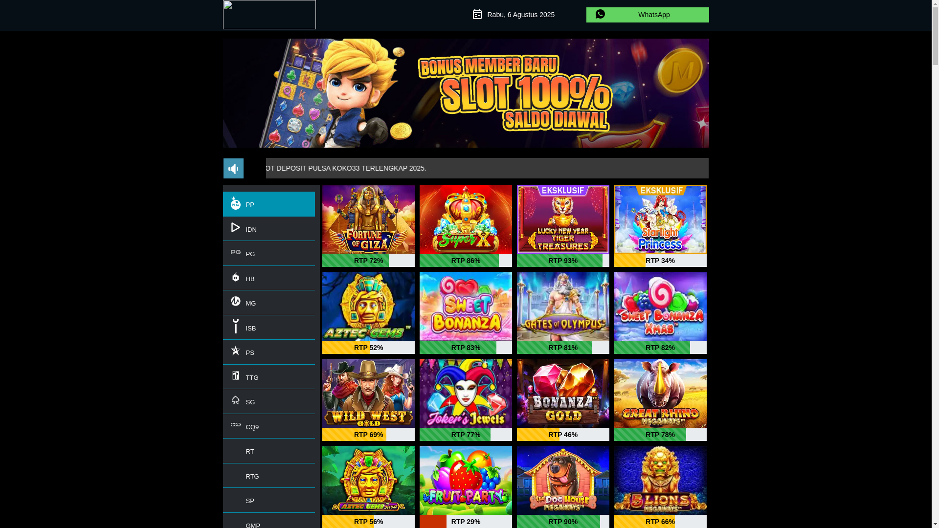 website screenshot of https://gacor-koko33.autos/