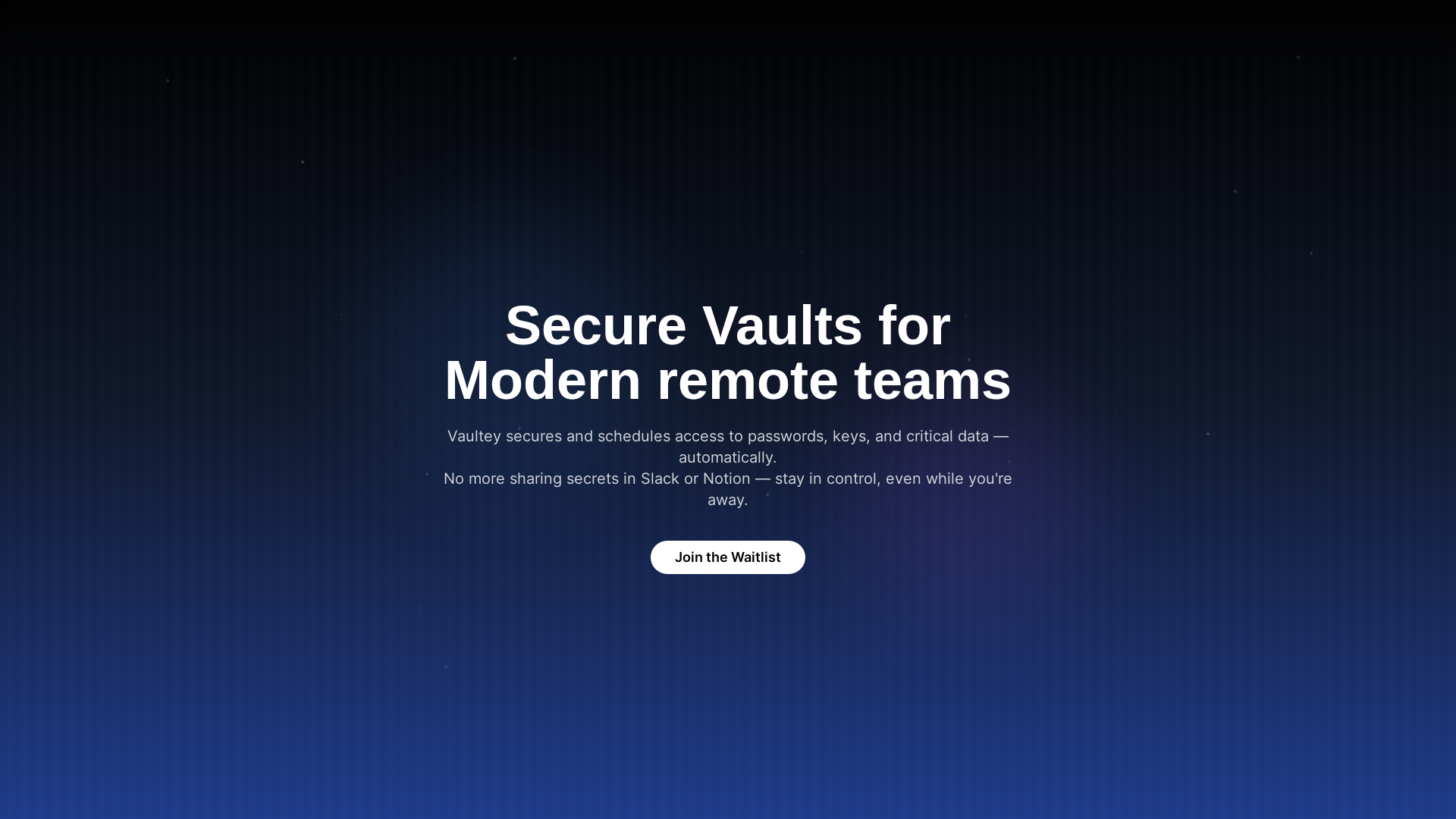 website screenshot of https://vaultey.in/