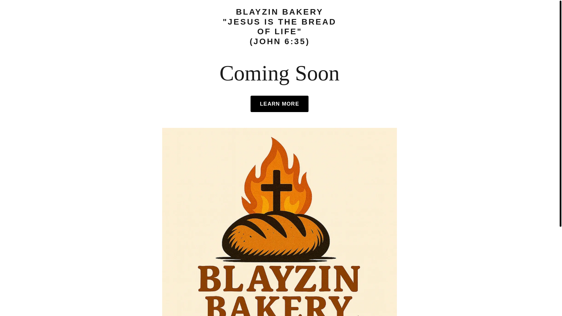 website screenshot of https://blayzinbakery.com/