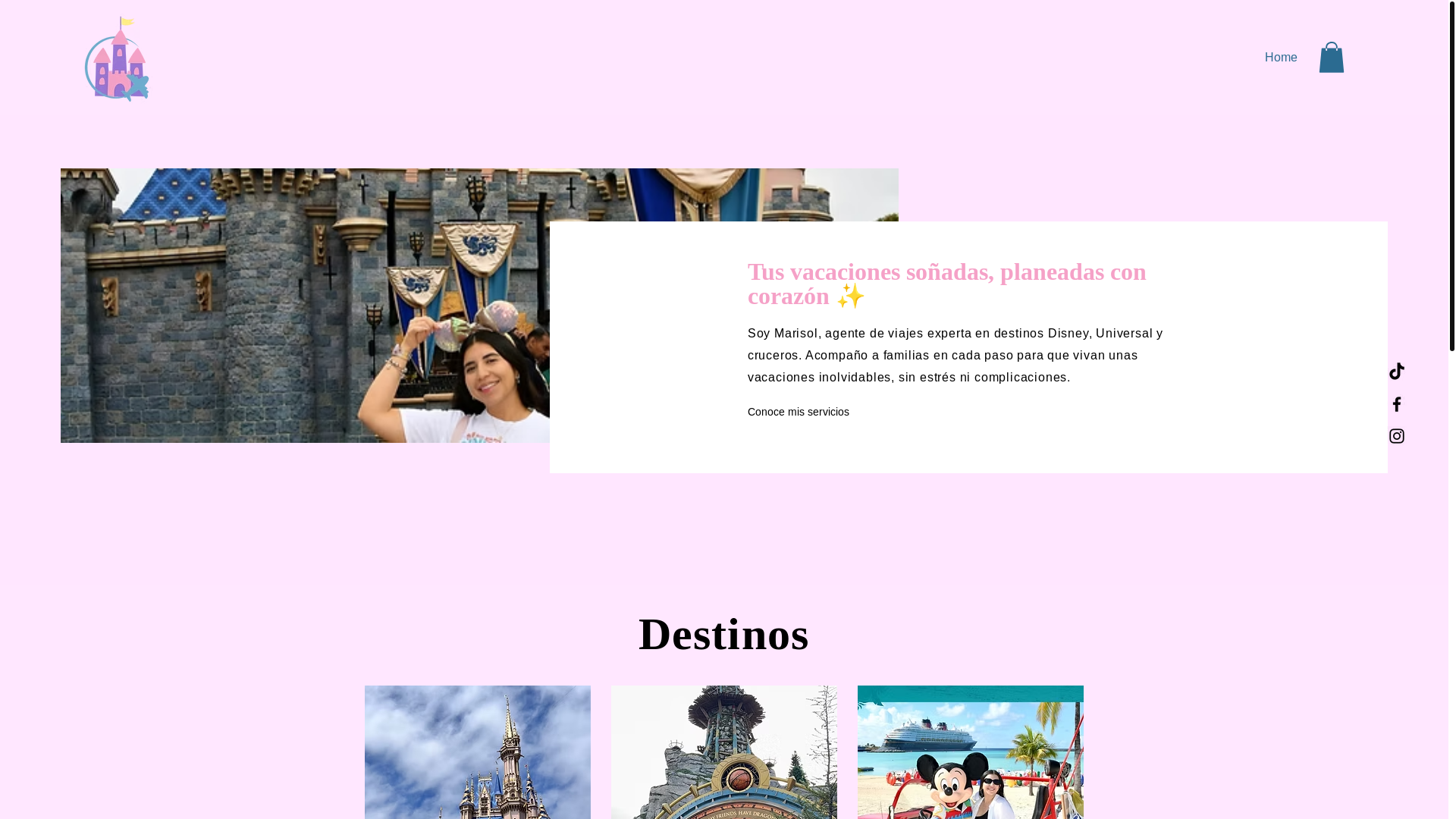 website screenshot of https://marisolviajesmagicos.com/