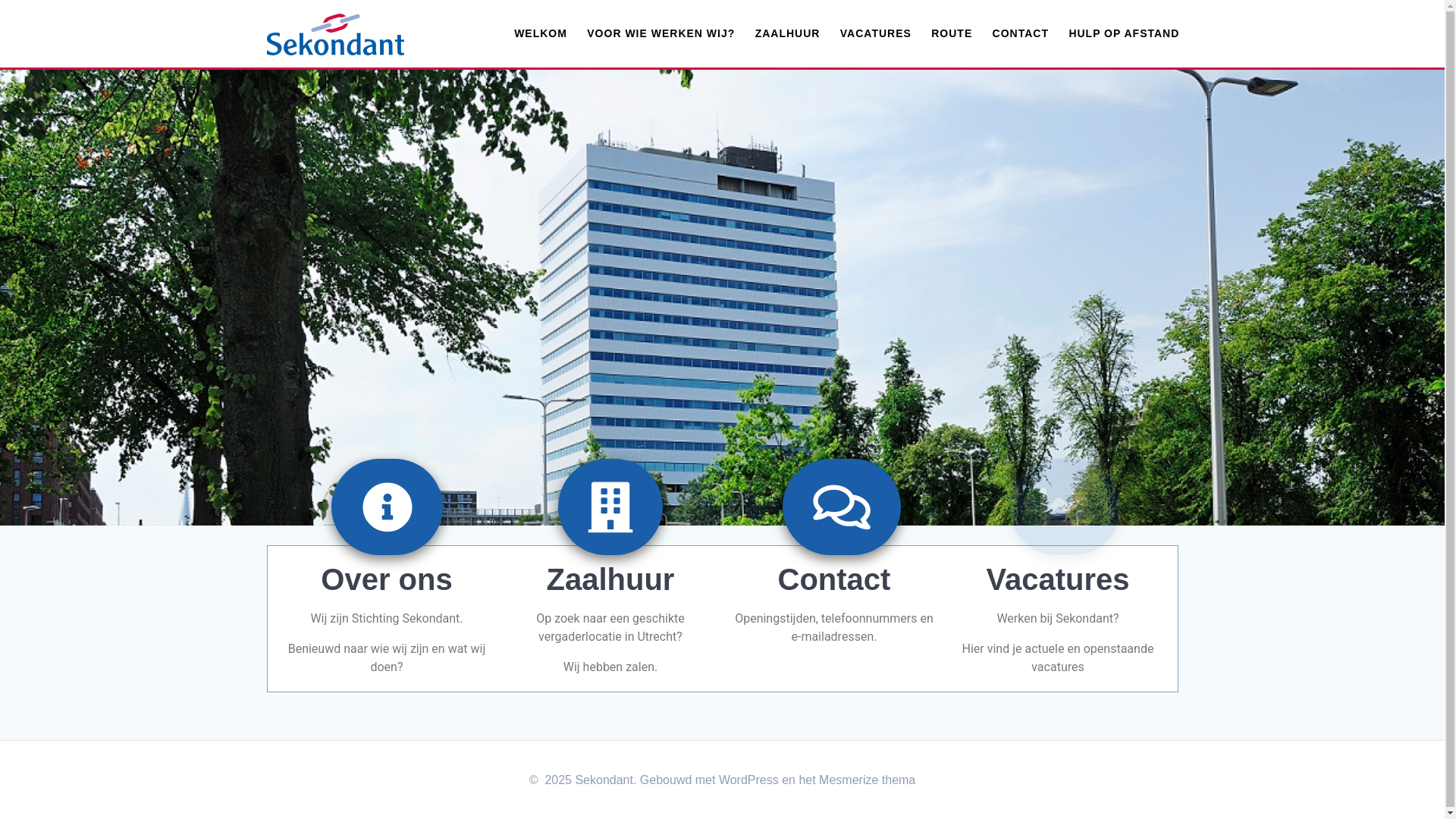 website screenshot of https://sekondant-test.nl/