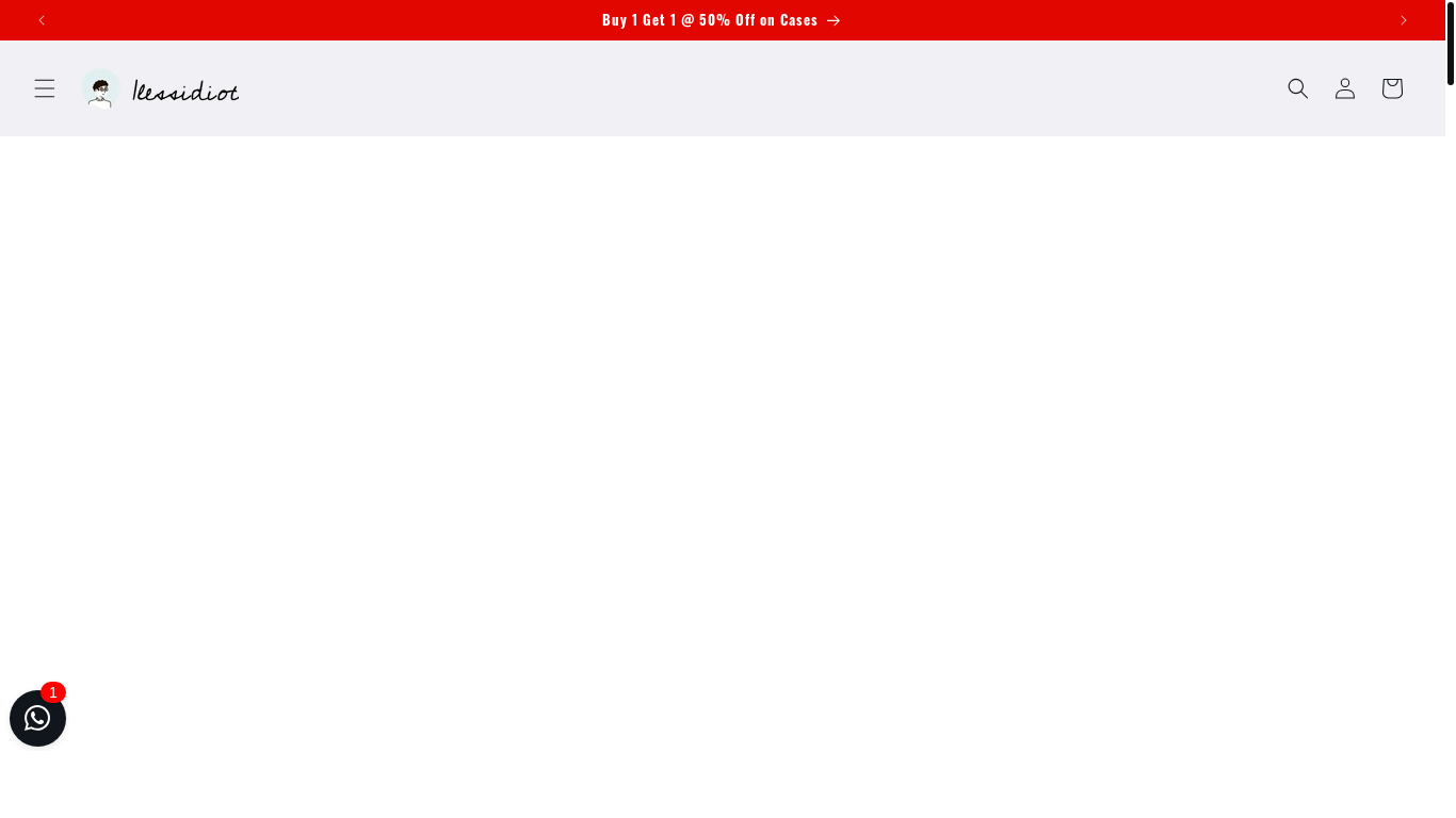 website screenshot of https://1lessidiot.com/