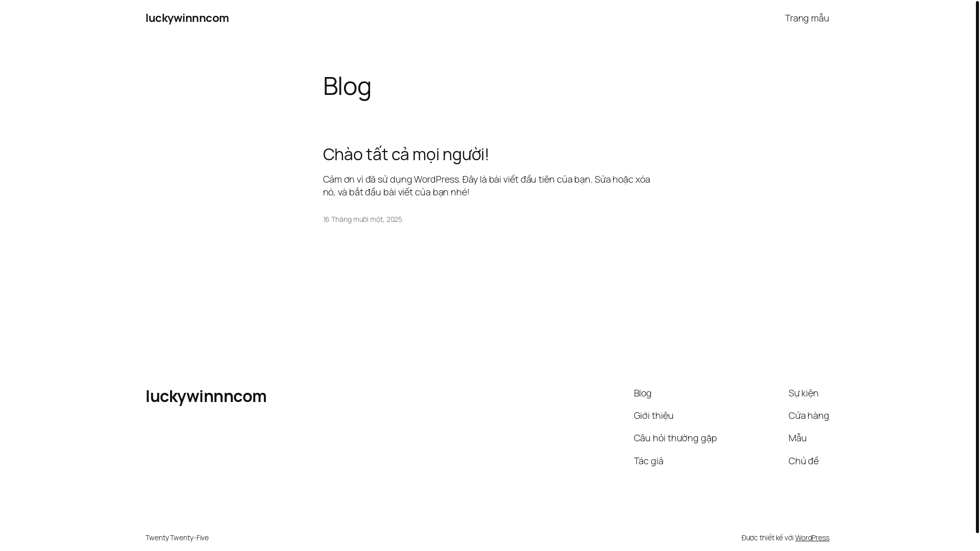 website screenshot of https://luckywinnn.com/